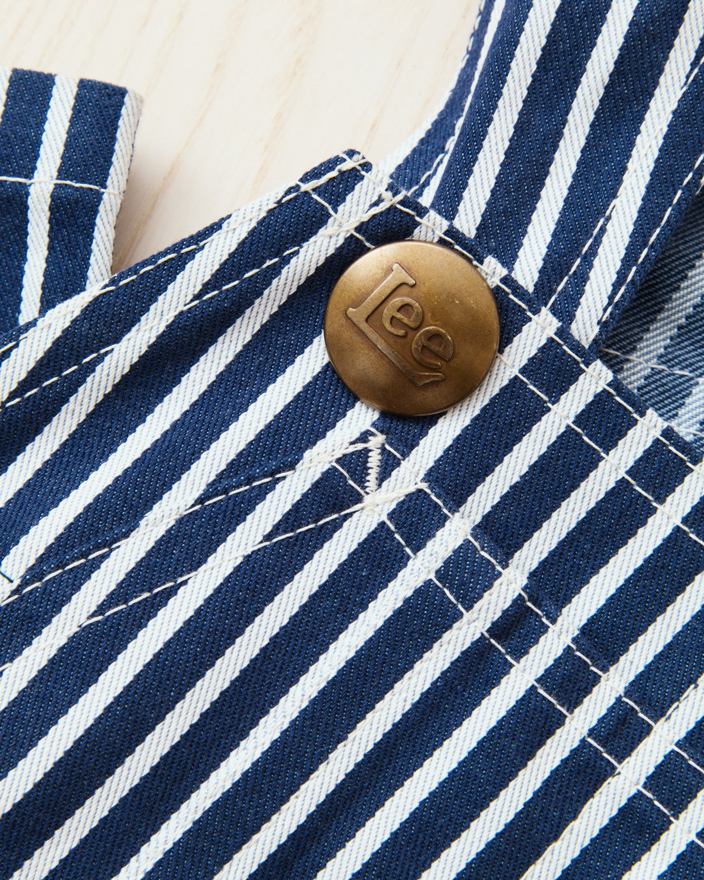 Second Hand Lee Buddy Lee Hickory Stripe Overall Made In Japan *Collectable Item* Size L