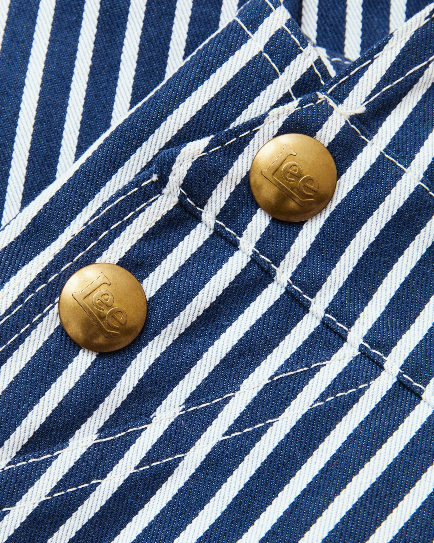 Second Hand Lee Buddy Lee Hickory Stripe Overall Made In Japan *Collectable Item* Size L