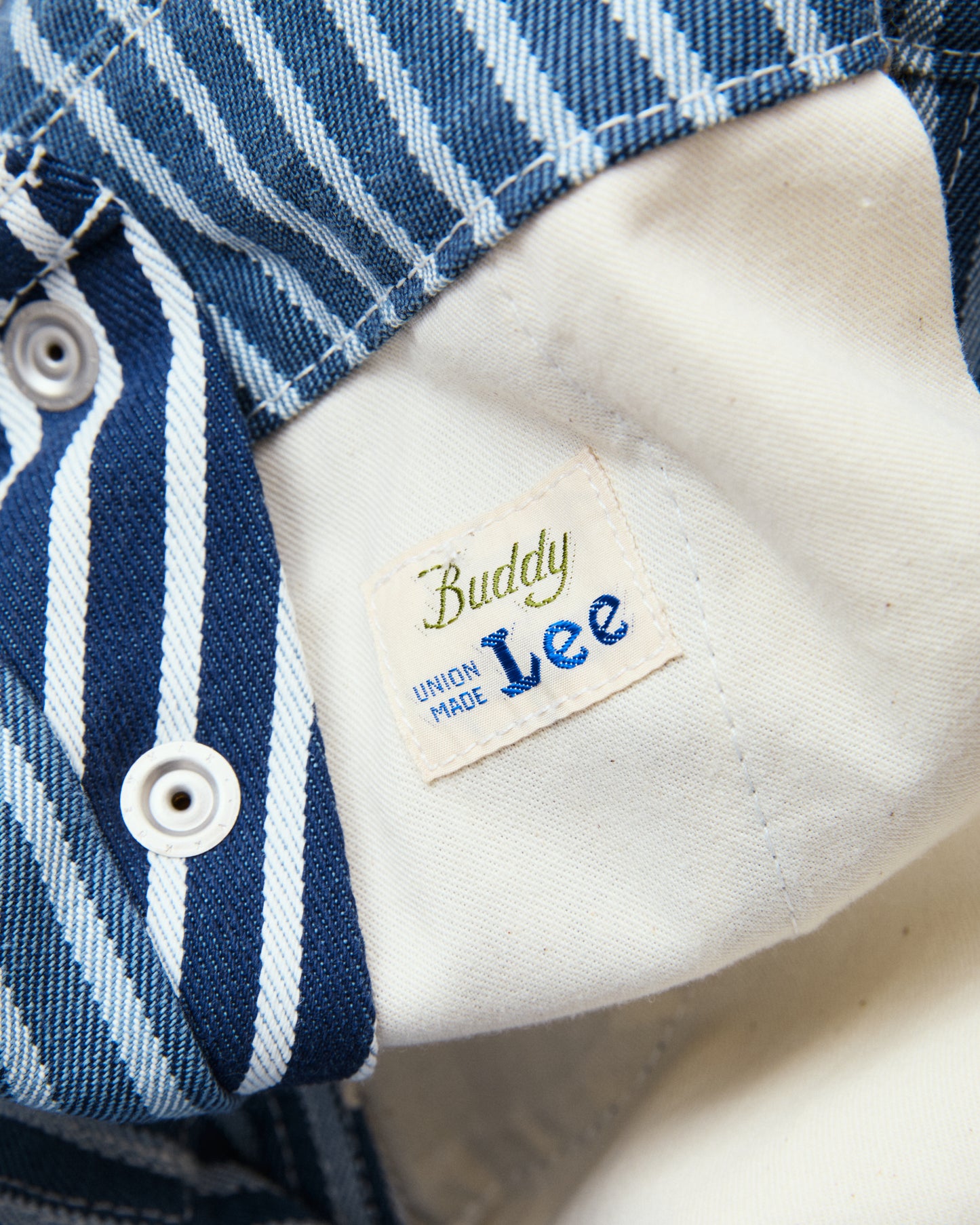 Second Hand Lee Buddy Lee Hickory Stripe Overall Made In Japan *Collectable Item* Size L