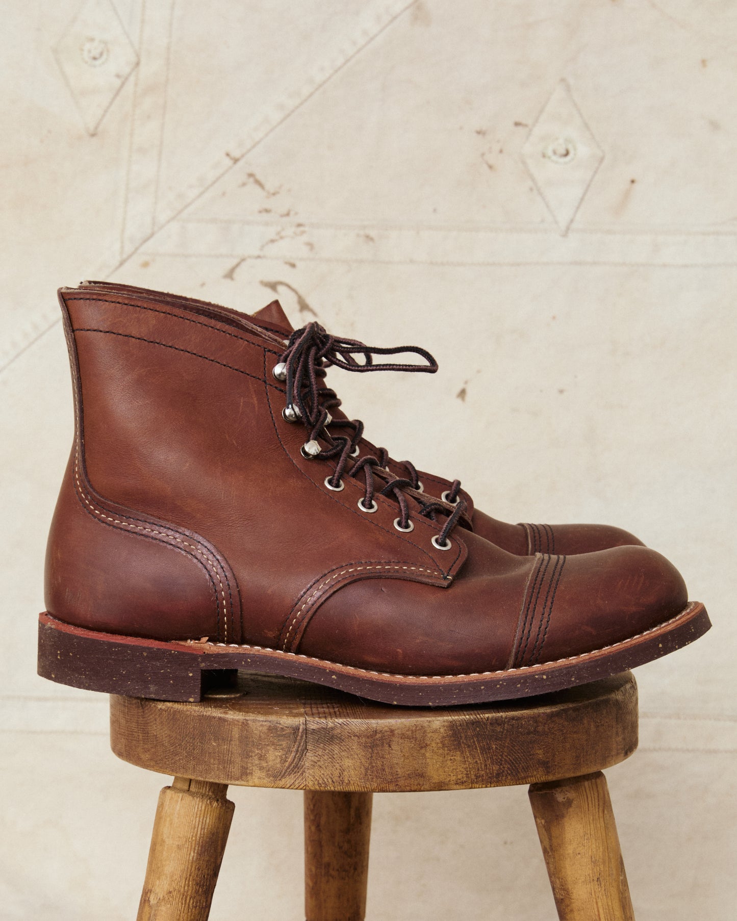 Second Hand Red Wing Iron Ranger Style No. 8111 Amber Harness US 10