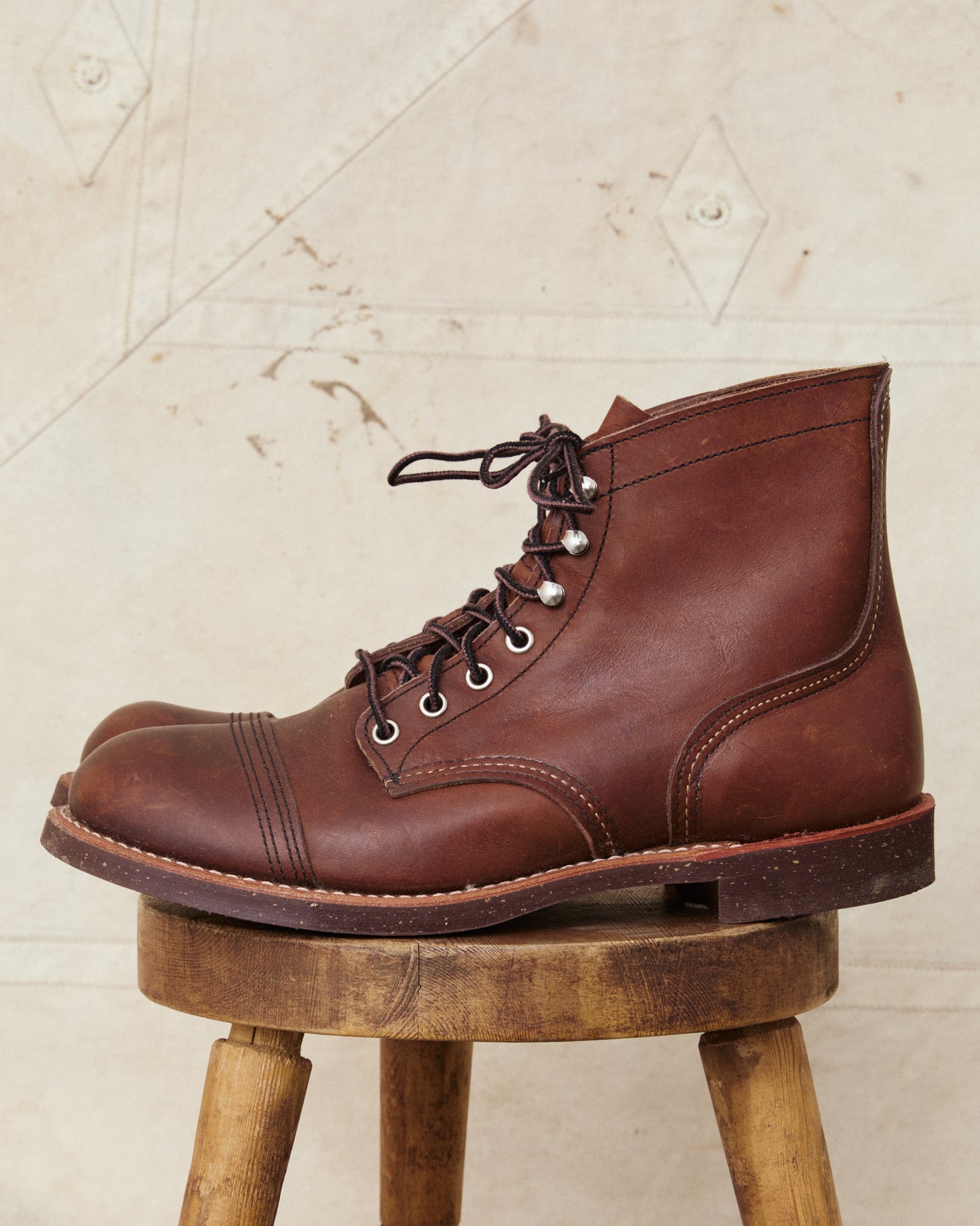 Second Hand Red Wing Iron Ranger Style No. 8111 Amber Harness US 10