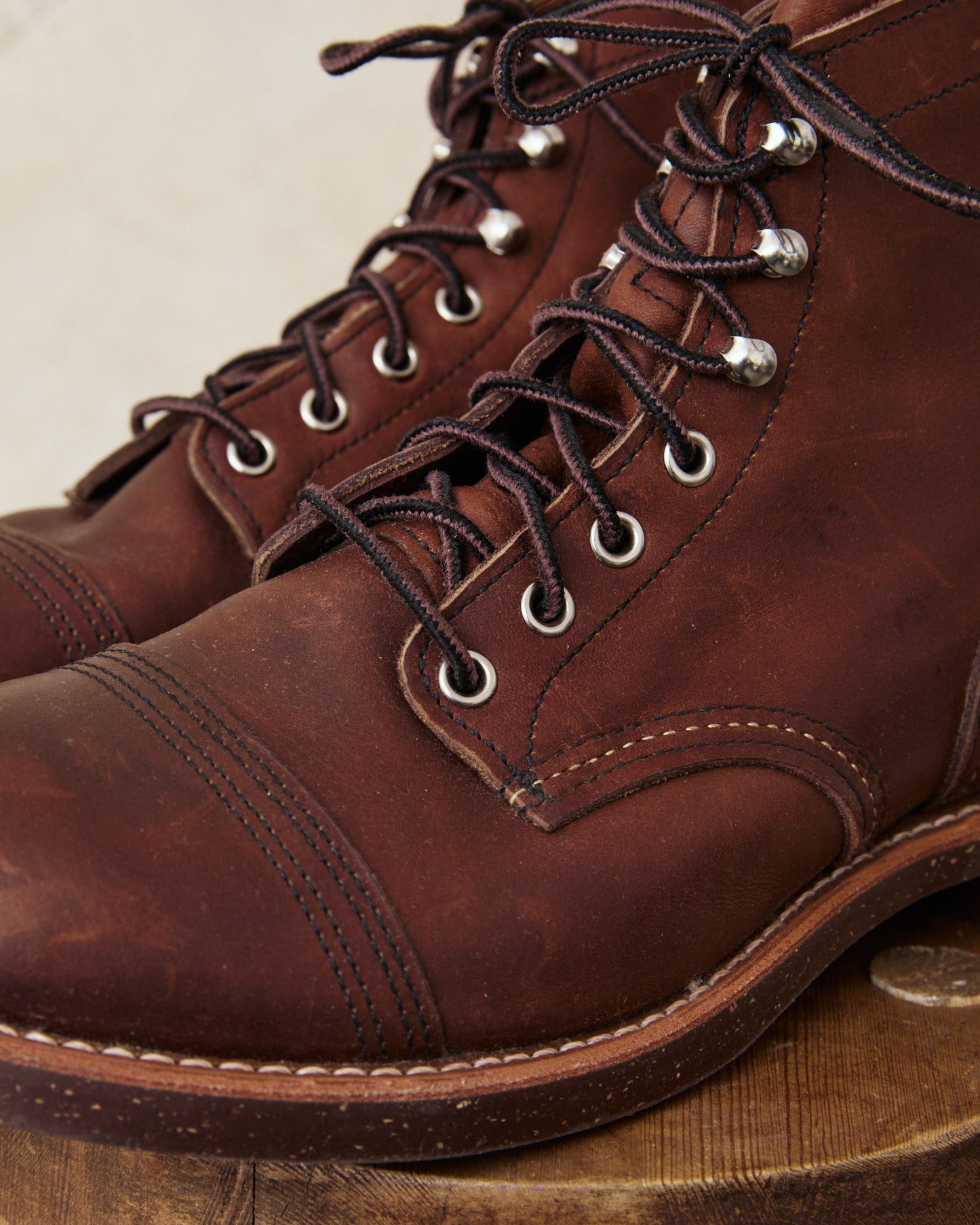 Second Hand Red Wing Iron Ranger Style No. 8111 Amber Harness US 10