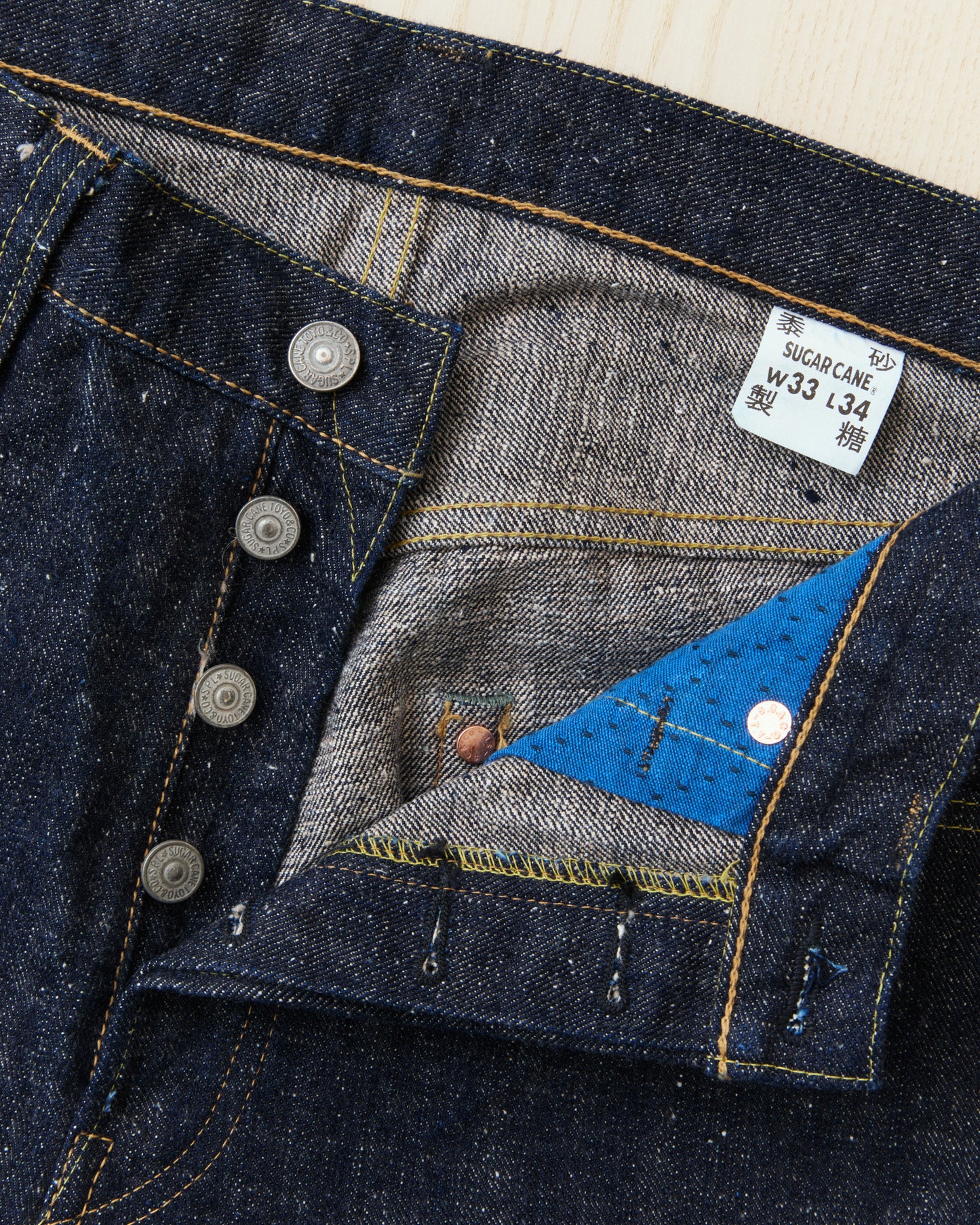 Sugar Cane & Co. SC40301A 14oz Okinawa One Wash Denim