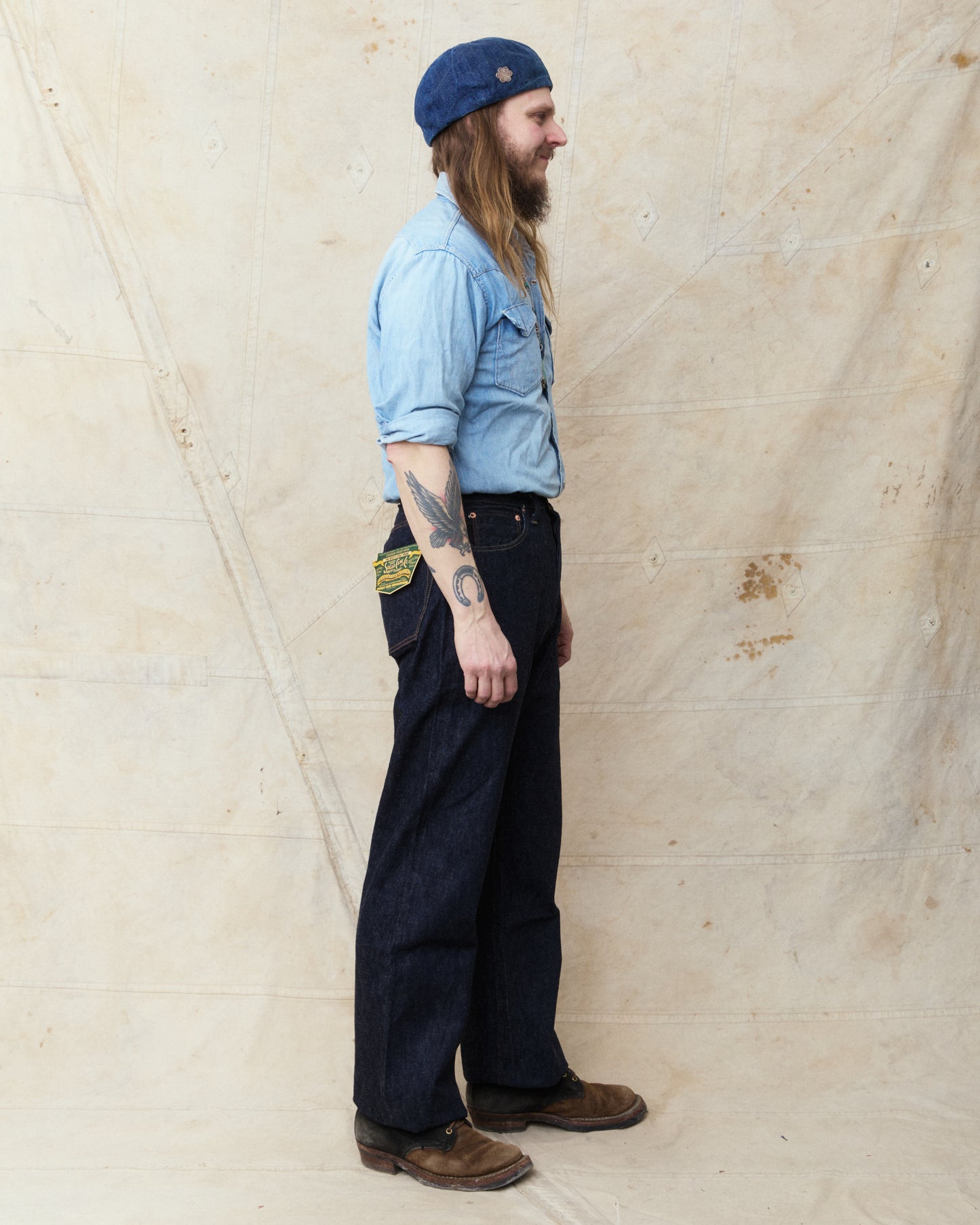 Sugar Cane & Co. SC42025 13oz. Denim Waist Overalls 2025 Model