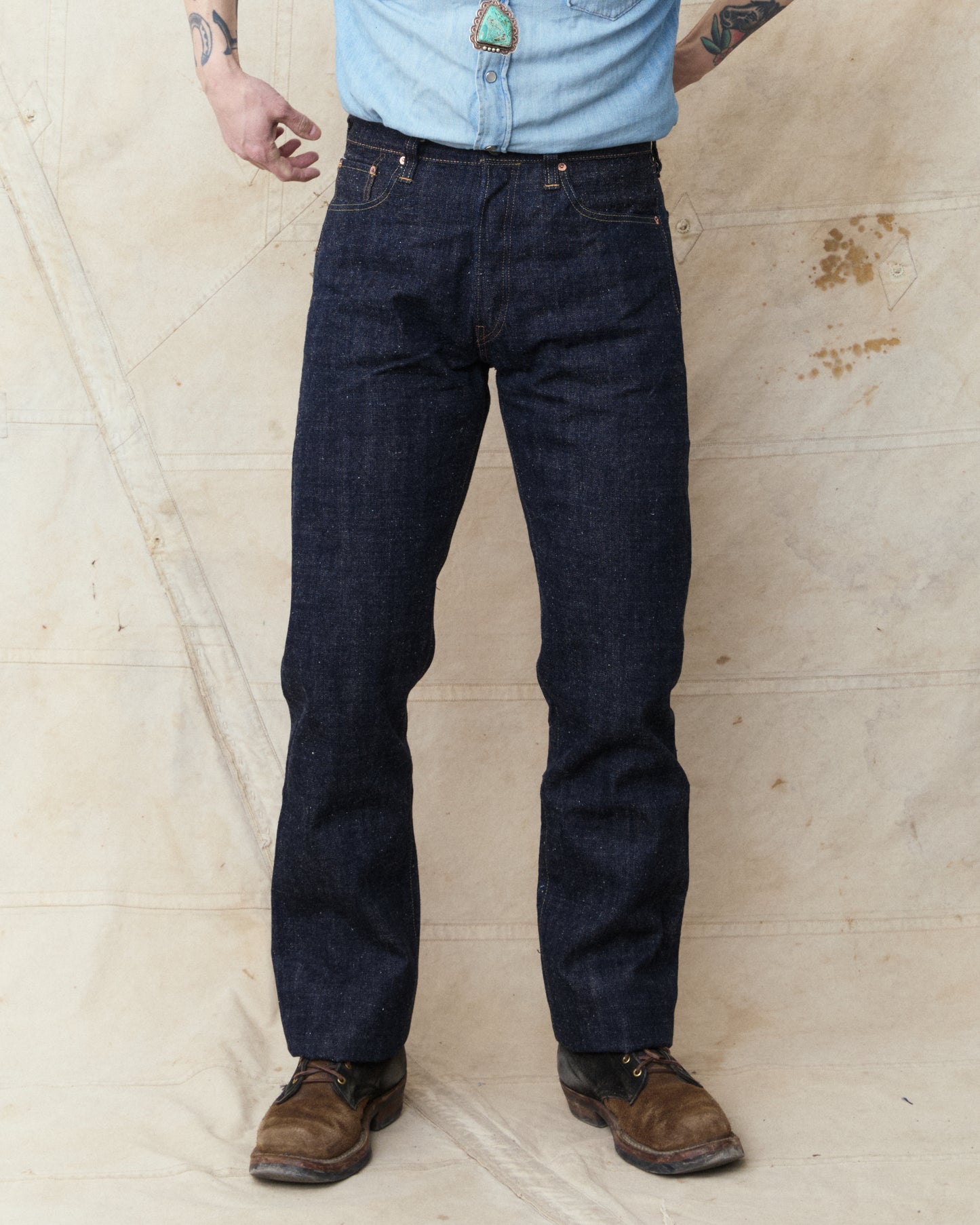 Sugar Cane & Co. SC40301A 14oz Okinawa One Wash Denim