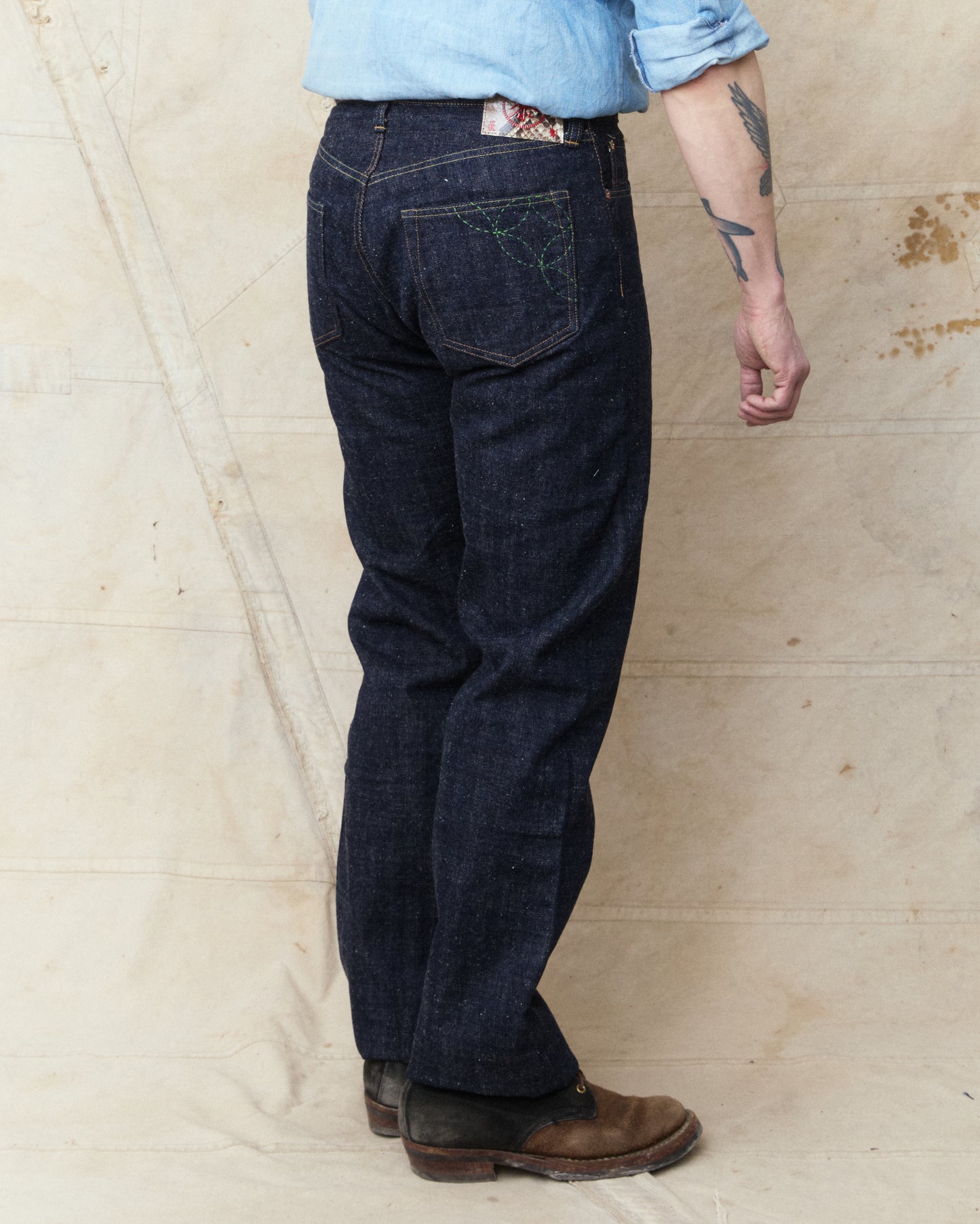 Sugar Cane & Co. SC40301A 14oz Okinawa One Wash Denim