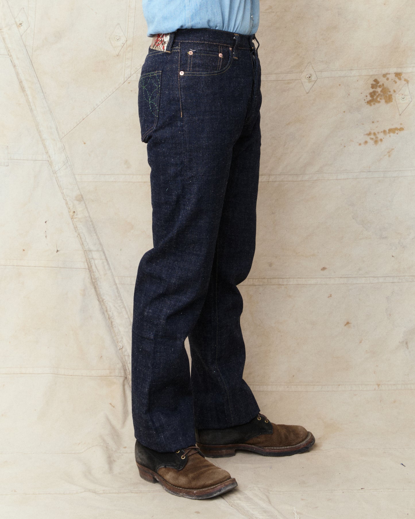 Sugar Cane & Co. SC40301A 14oz Okinawa One Wash Denim