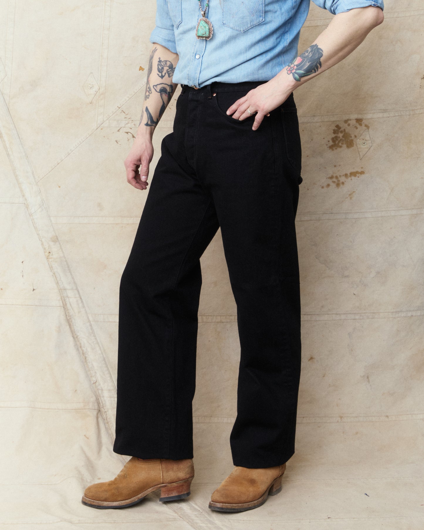 Indigofera Duke Jeans Gunpowder Soaked