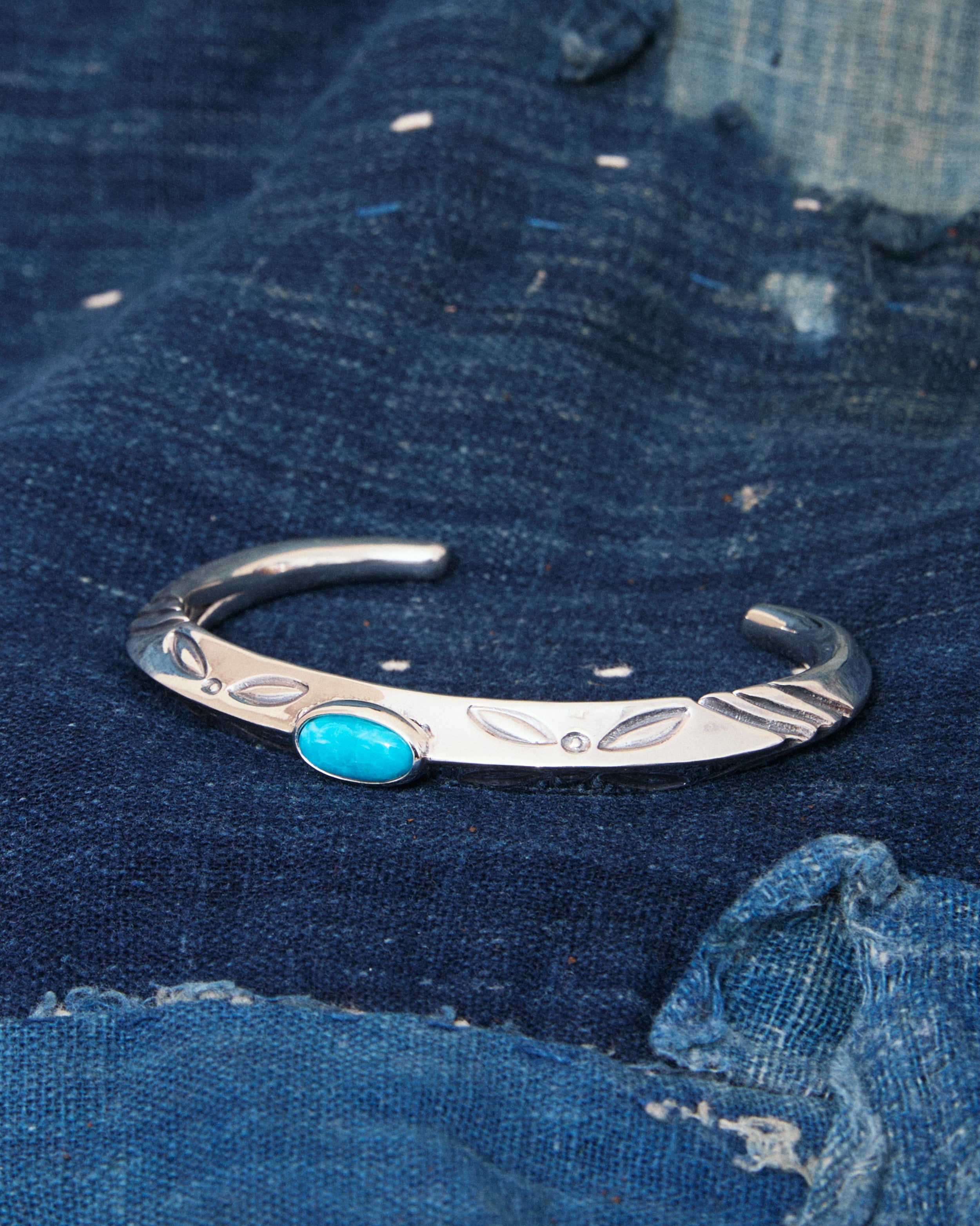 Larry Smith BR-0108 Triangle Bangle Turquoise – Second Sunrise