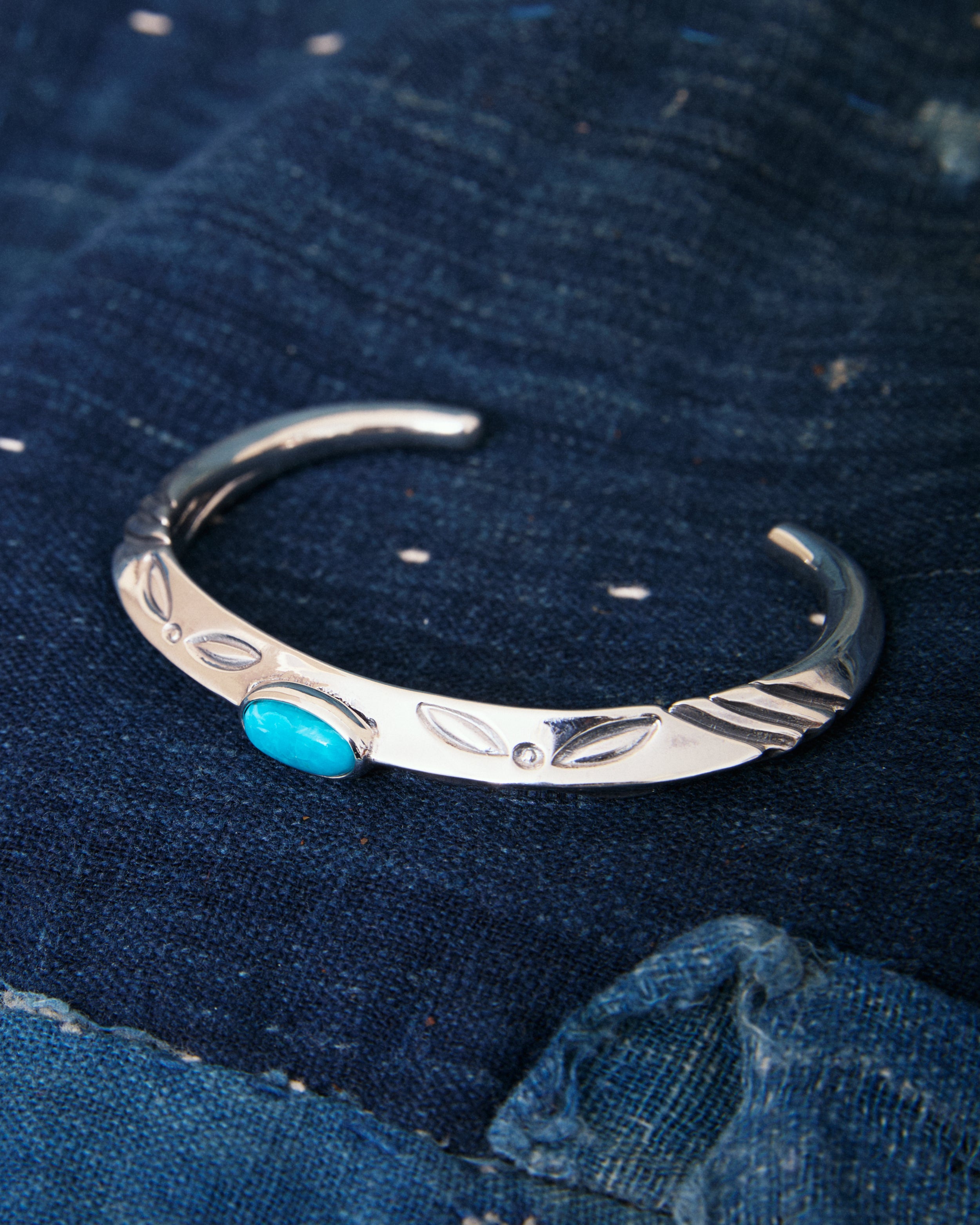 【美品/レア（定価¥60500）】Larry Smith/bangle Larry Smith BR-0108 Triangle Bangle Turquoise – Second Sunrise
