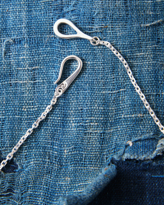 Larry Smith OT-0038-60 Infinity Hook Cable Silver Chain XSmall 60 cm