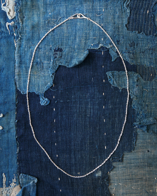 Larry Smith OT-0038-70 Infinity Hook Cable Silver Chain XSmall 70 cm