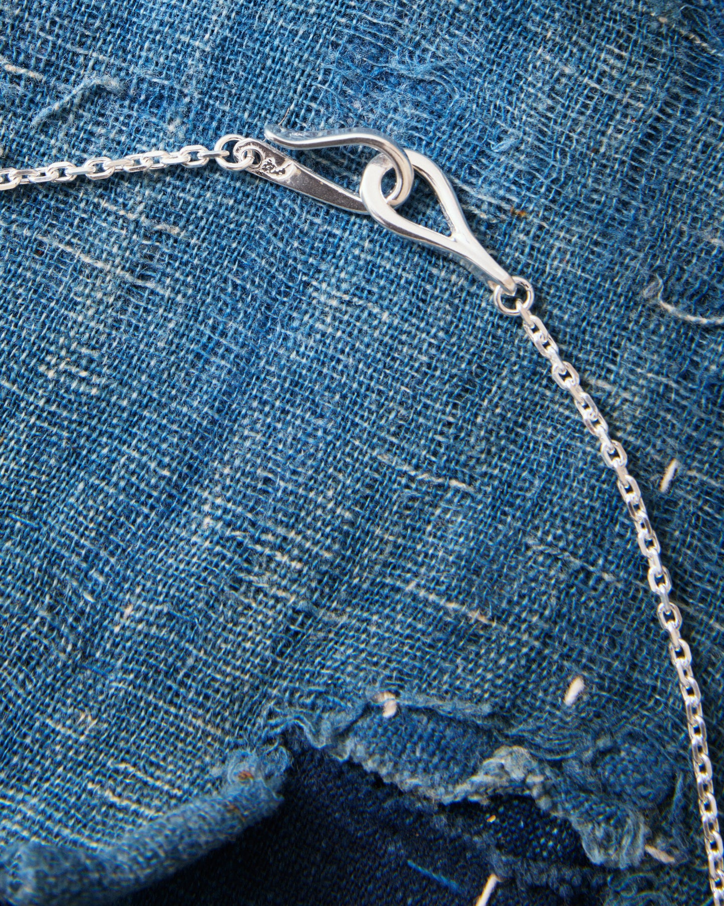 Larry Smith OT-0038-70 Infinity Hook Cable Silver Chain XSmall 70 cm