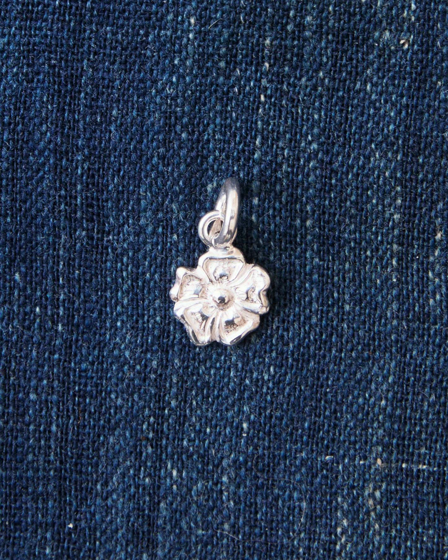 Larry Smith Karakusa Rose Silver Pendant Small NL-0183