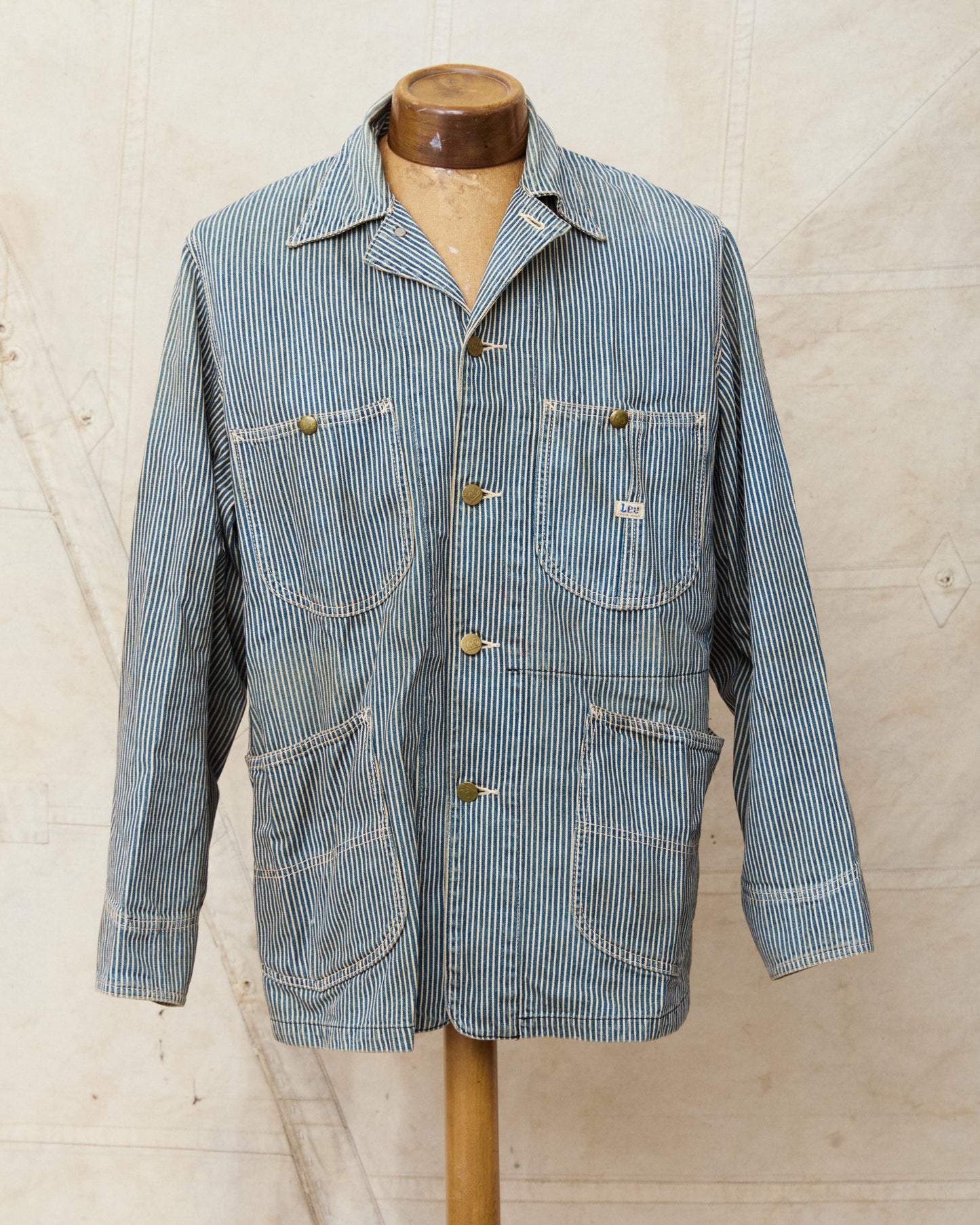 Second Hand Lee Originals 91 -J Hickory Stripe Loco Jacket Size 38