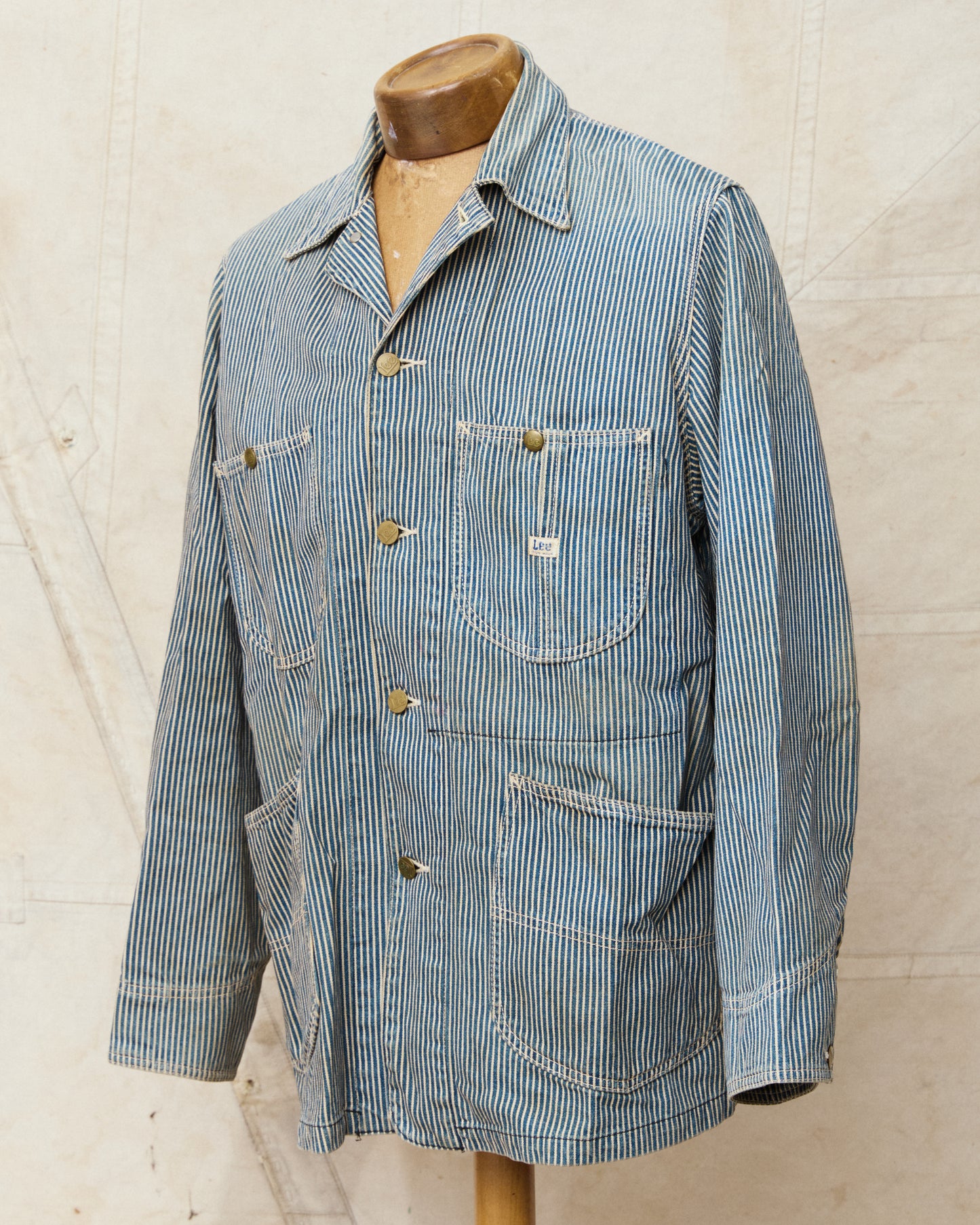 Second Hand Lee Originals 91 -J Hickory Stripe Loco Jacket Size 38