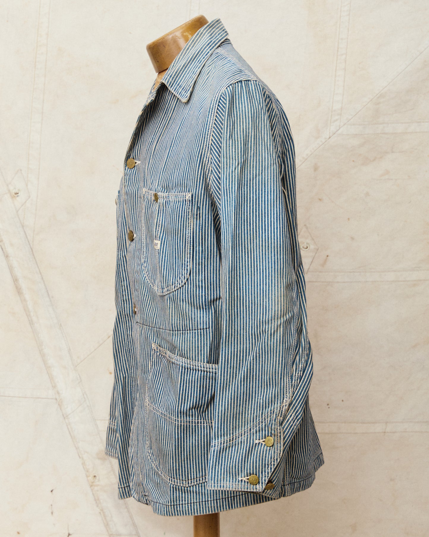 Second Hand Lee Originals 91 -J Hickory Stripe Loco Jacket Size 38