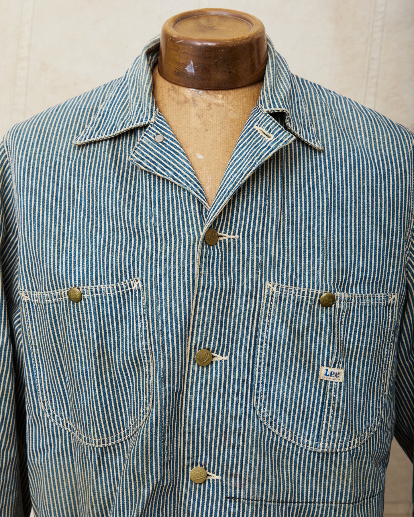 Second Hand Lee Originals 91 -J Hickory Stripe Loco Jacket Size 38