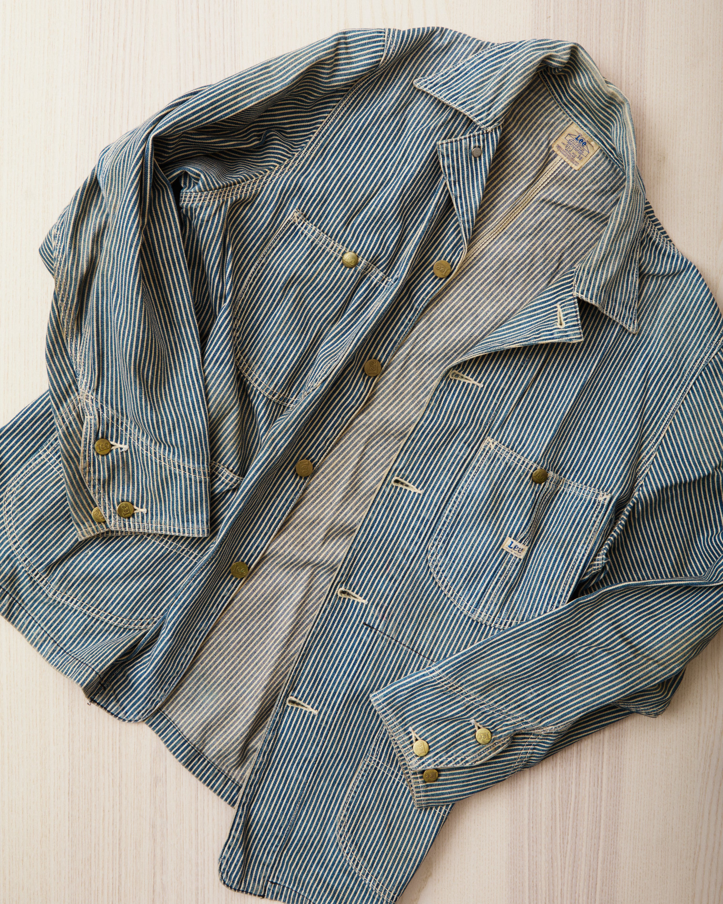 Second Hand Lee Originals 91 -J Hickory Stripe Loco Jacket Size 38