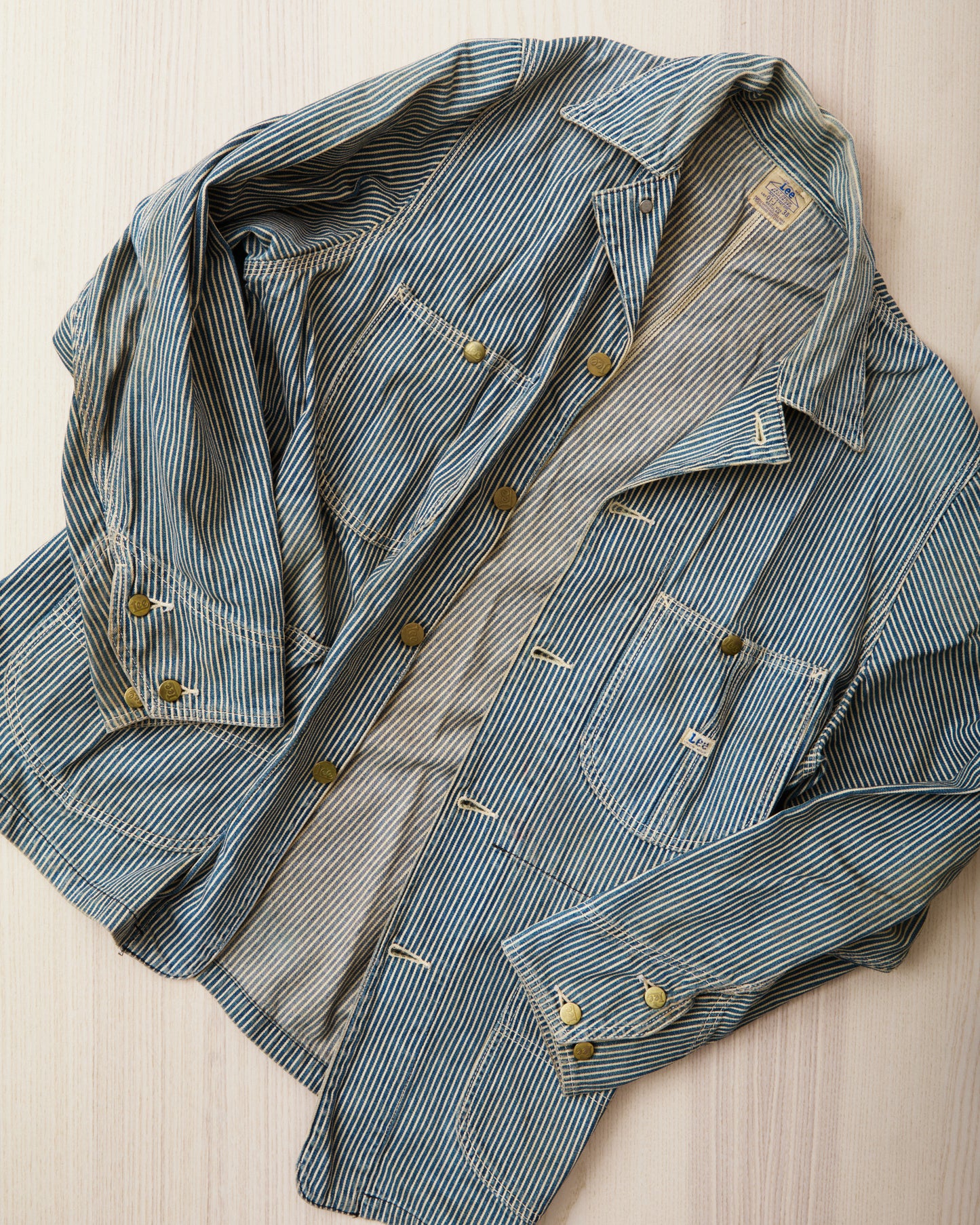 Second Hand Lee Originals 91 -J Hickory Stripe Loco Jacket Size 38
