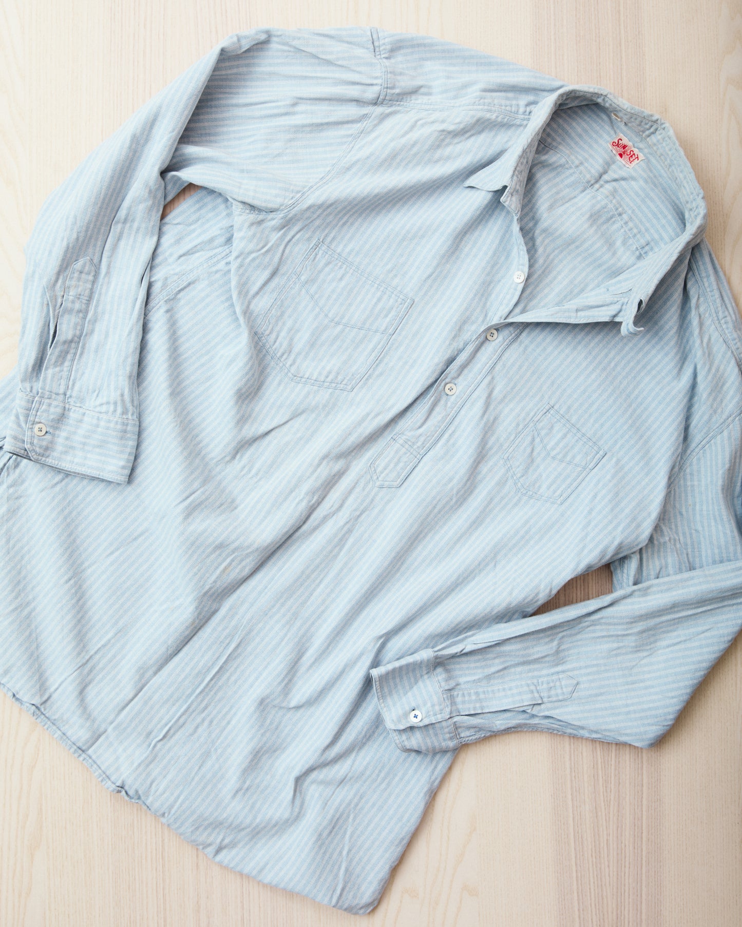 Second Hand Levi's Vintage Clothing Sun Set Shirt Size L