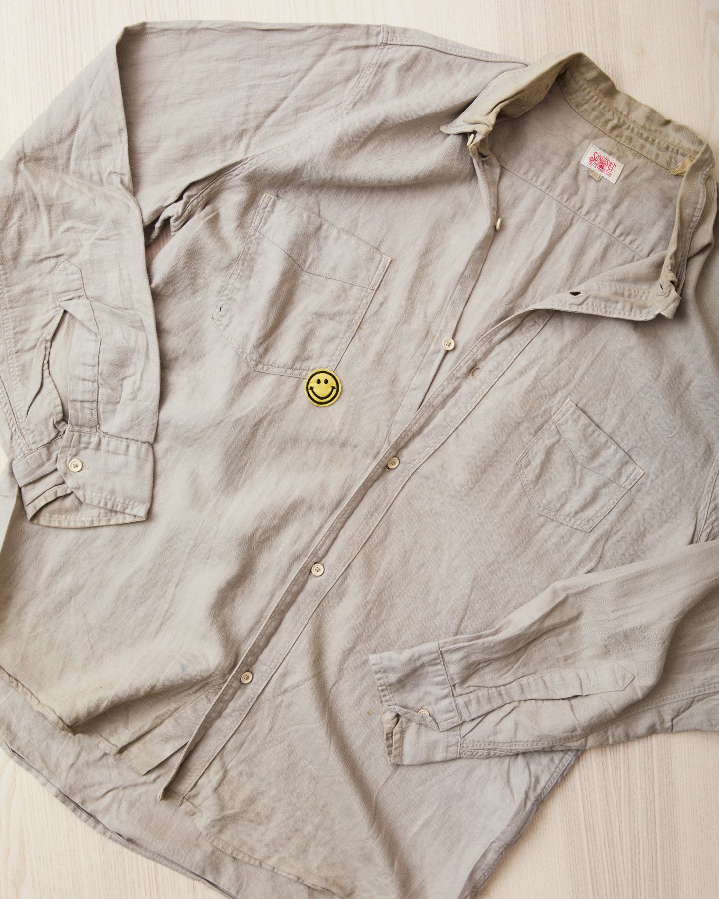 Second Hand Levi's Vintage Clothing Sun Set Shirt Size XL