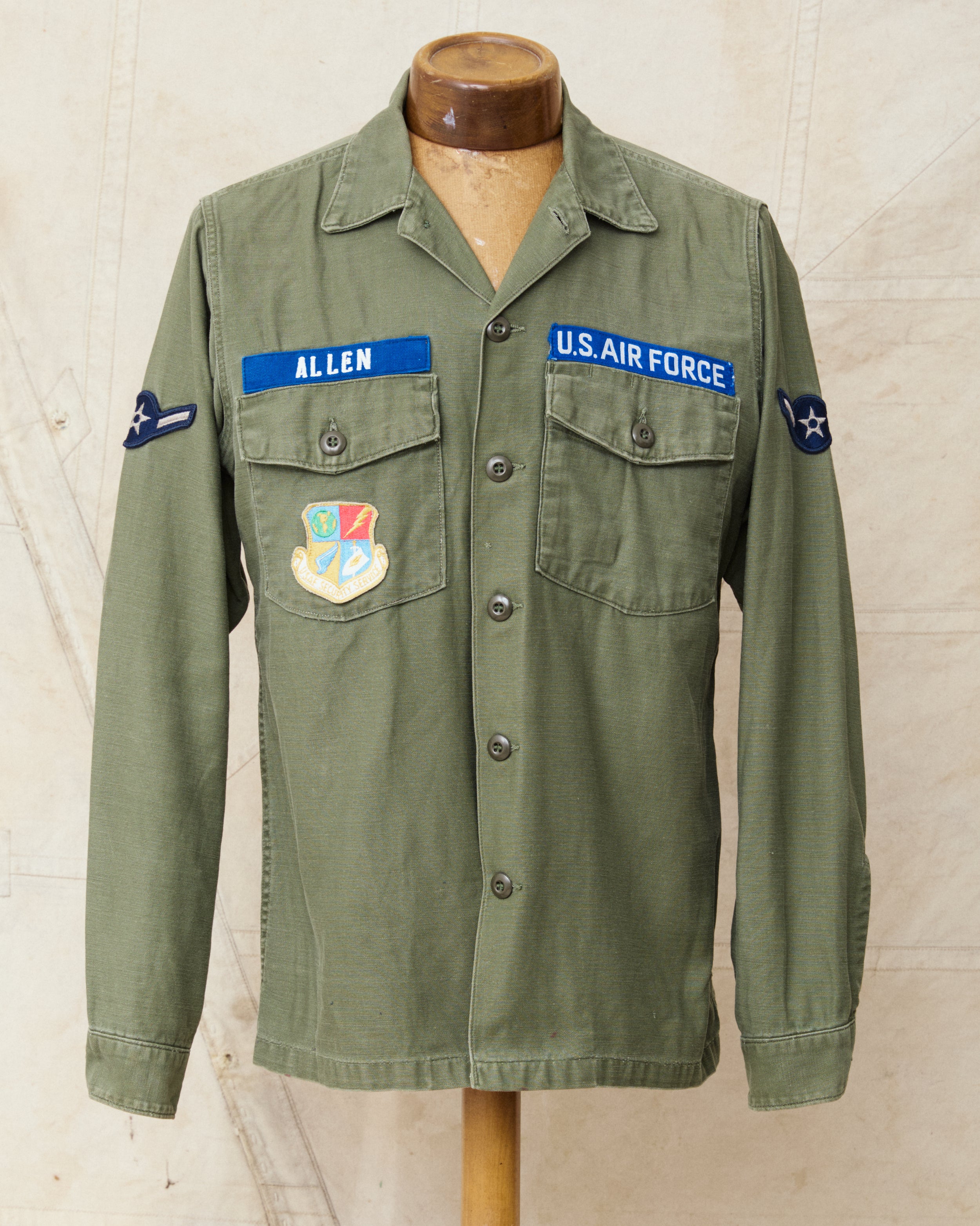 Vintage Original 1970 OG-107 Cotton Sateen US Army Shirt Size 15 1