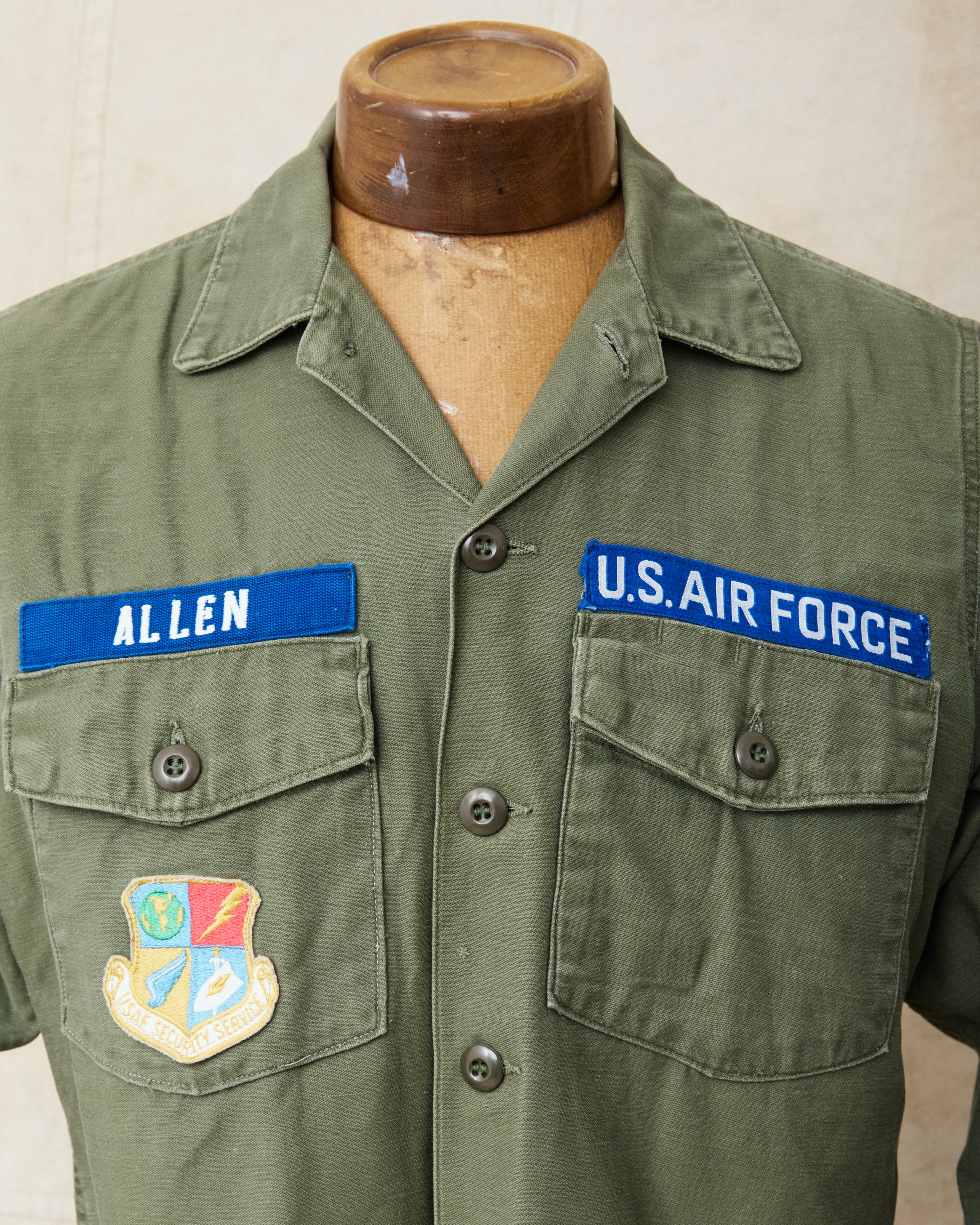 Vintage Original 1970 OG-107 Cotton Sateen US Army Shirt Size 15 1