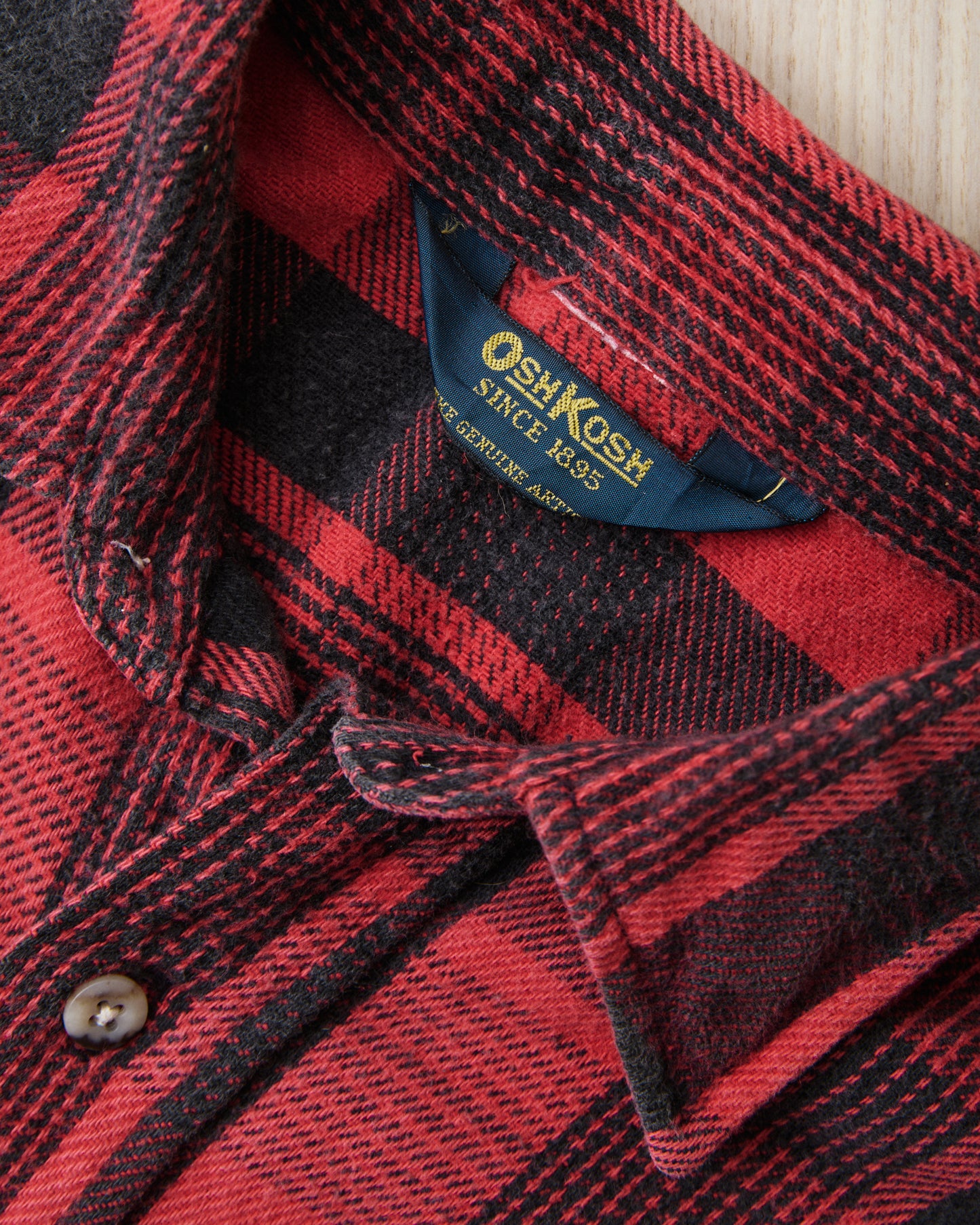 Vintage Oshkosh B'gosh Red Plaid Flannel Shirt