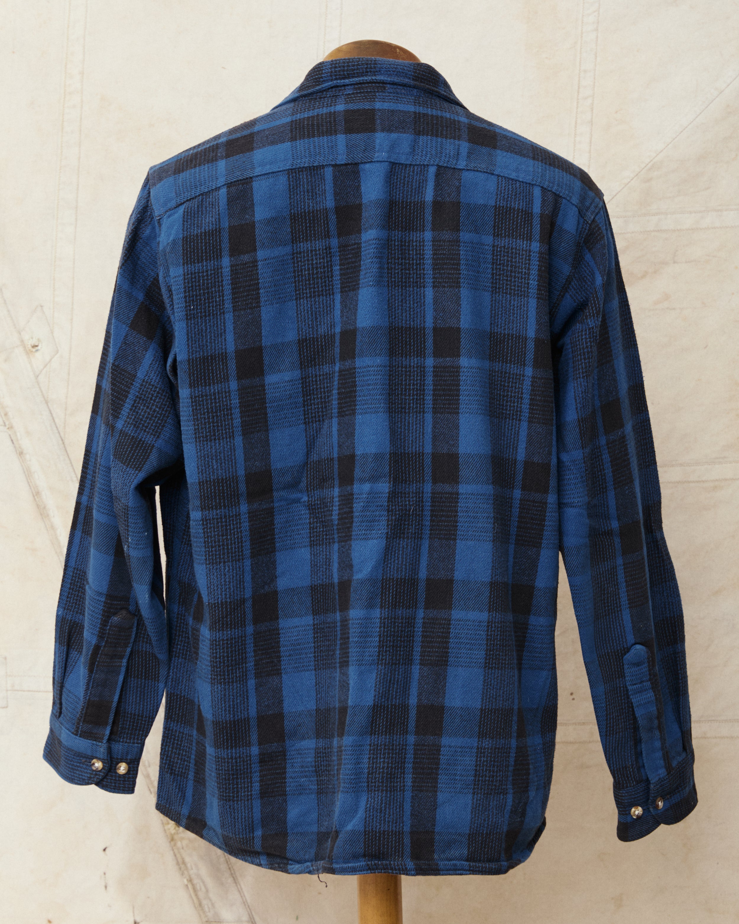 Vintage Five Brother Blue Plaid Flannel Shirt Size L – Second Sunrise