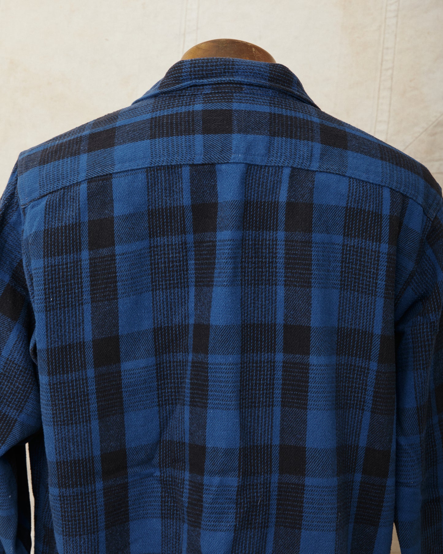 Vintage Five Brother Blue Plaid Flannel Shirt Size L