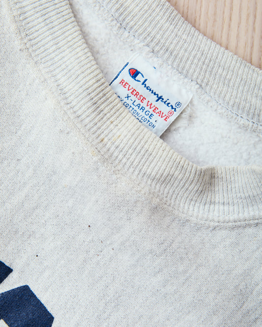 Vintage 90's Champion Reverse Weave Sweatshirt Air Force Academy Gray Melange XL