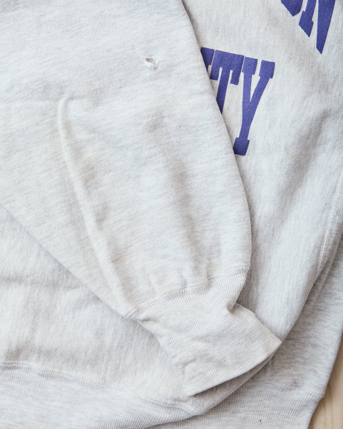 Vintage 90's Champion Reverse Weave Sweatshirt James Madison University Gray Melange XL