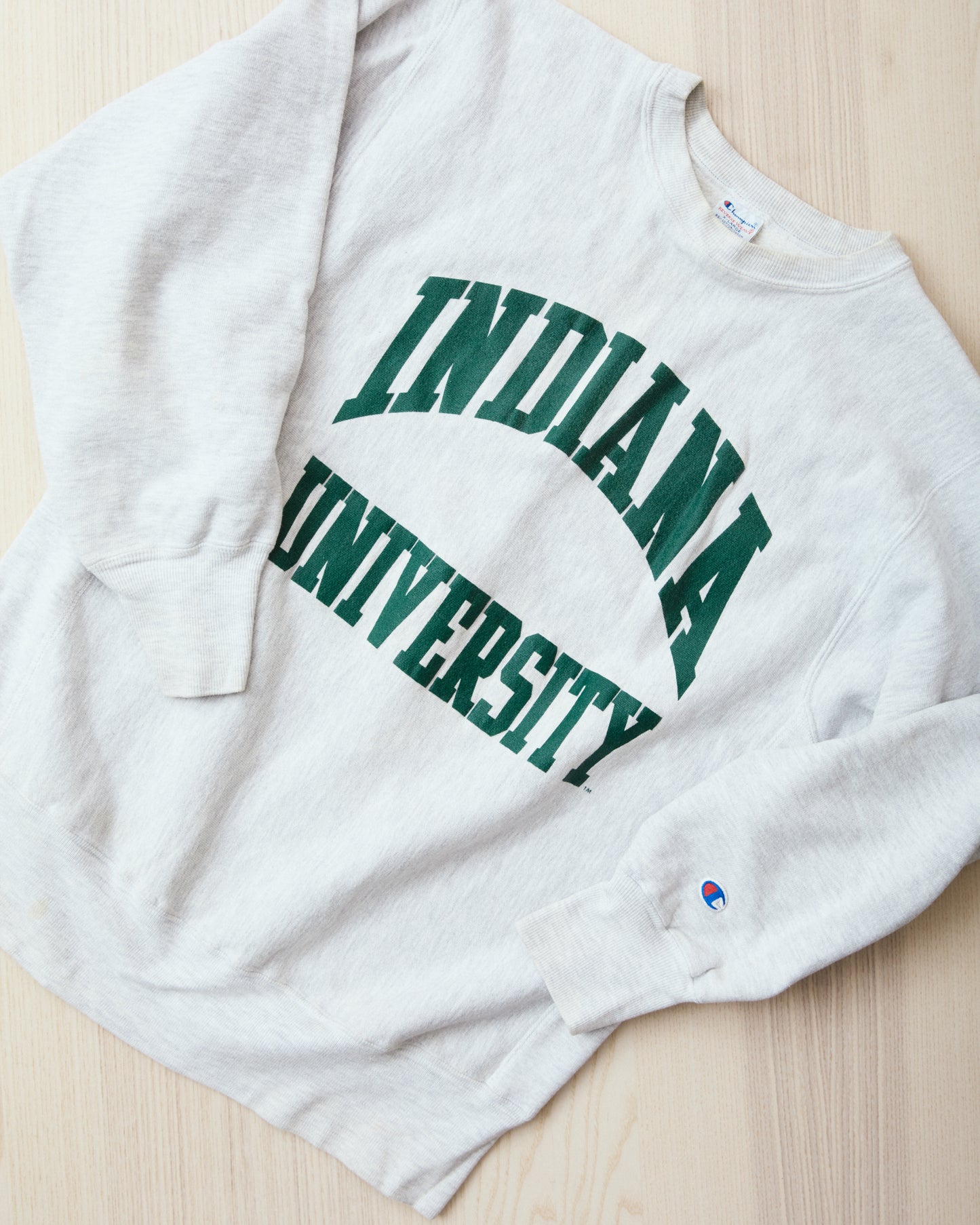 Vintage 90's Champion Reverse Weave Sweatshirt Indiana University Gray Melange XL