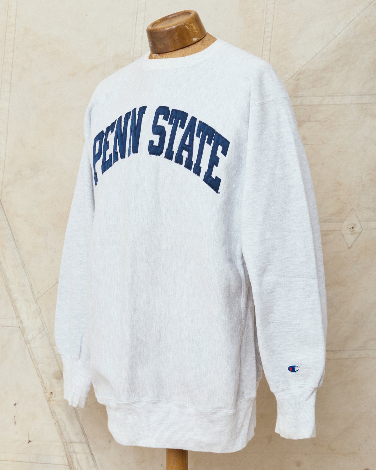 Vintage 90's Champion Reverse Weave Sweatshirt Penn State Gray Melange XXL