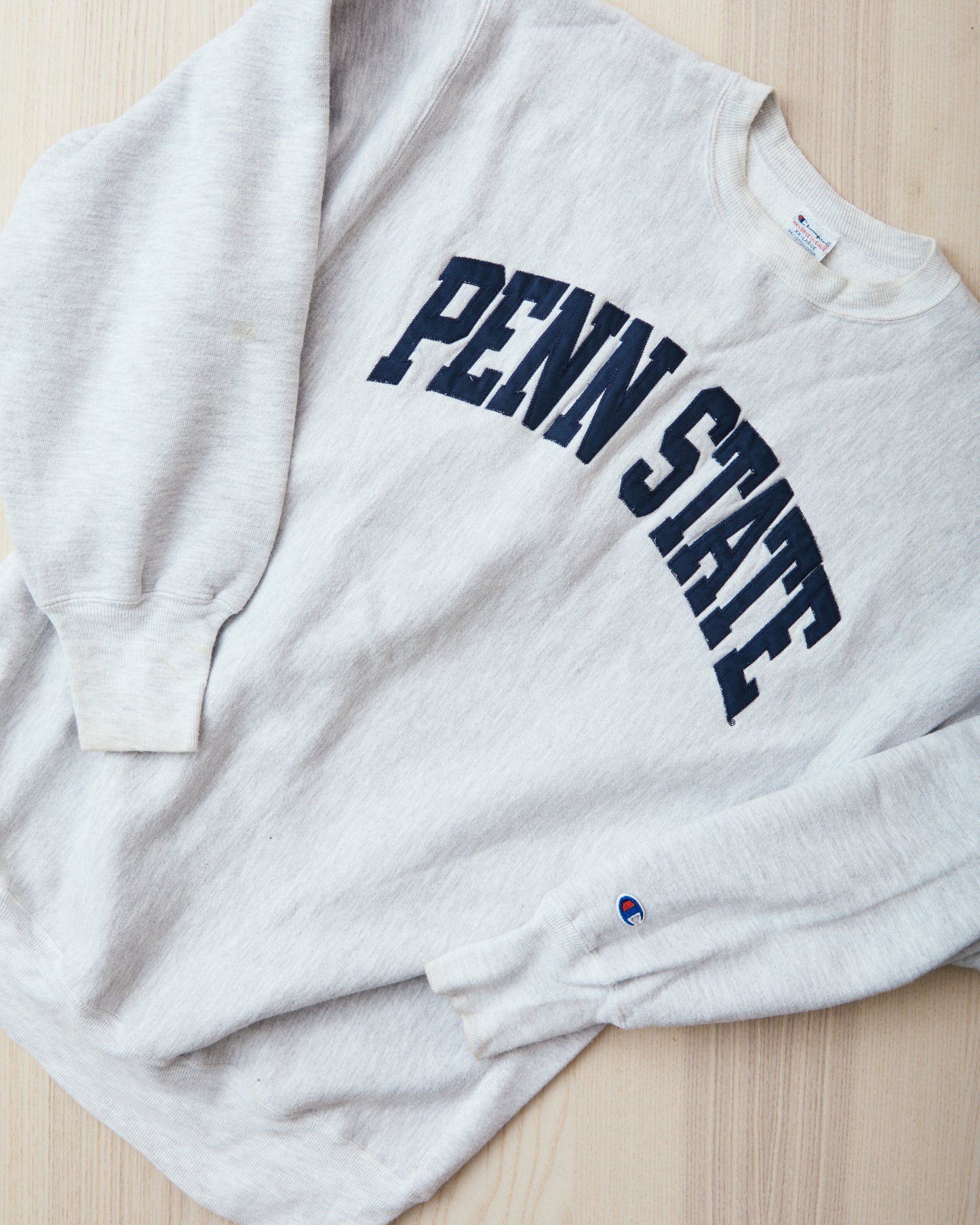 Vintage 90's Champion Reverse Weave Sweatshirt Penn State Gray Melange XXL