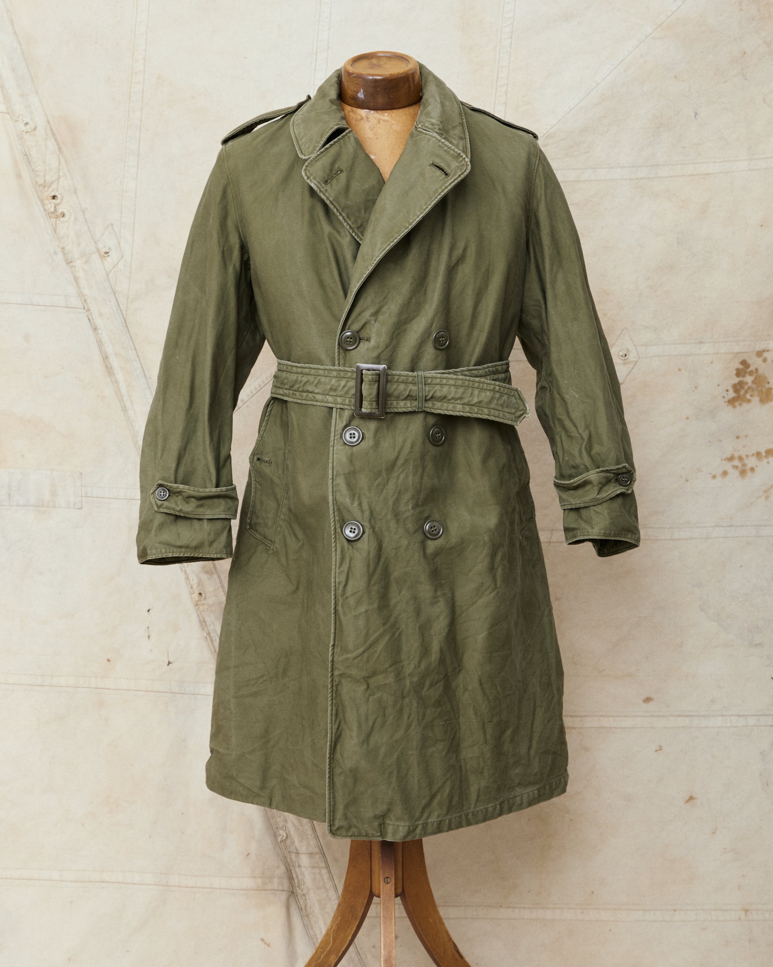 Vintage 1950's U.S Army M51 Trench Coat Size Medium Short – Second