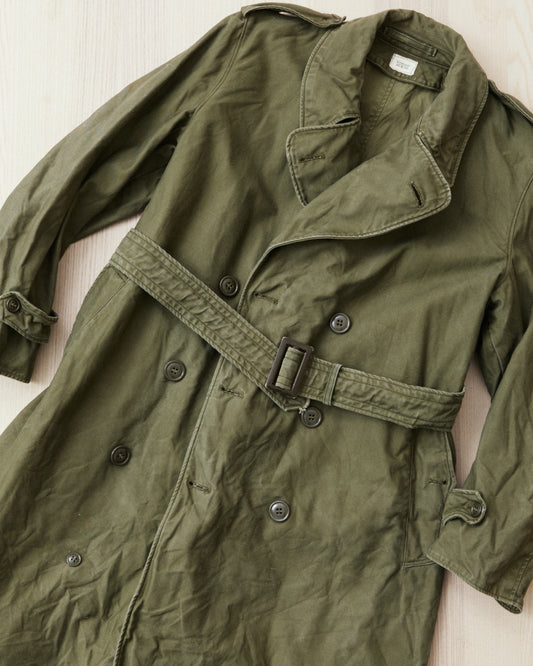 Vintage 1950's U.S Army M51 Trench Coat Size Medium Short