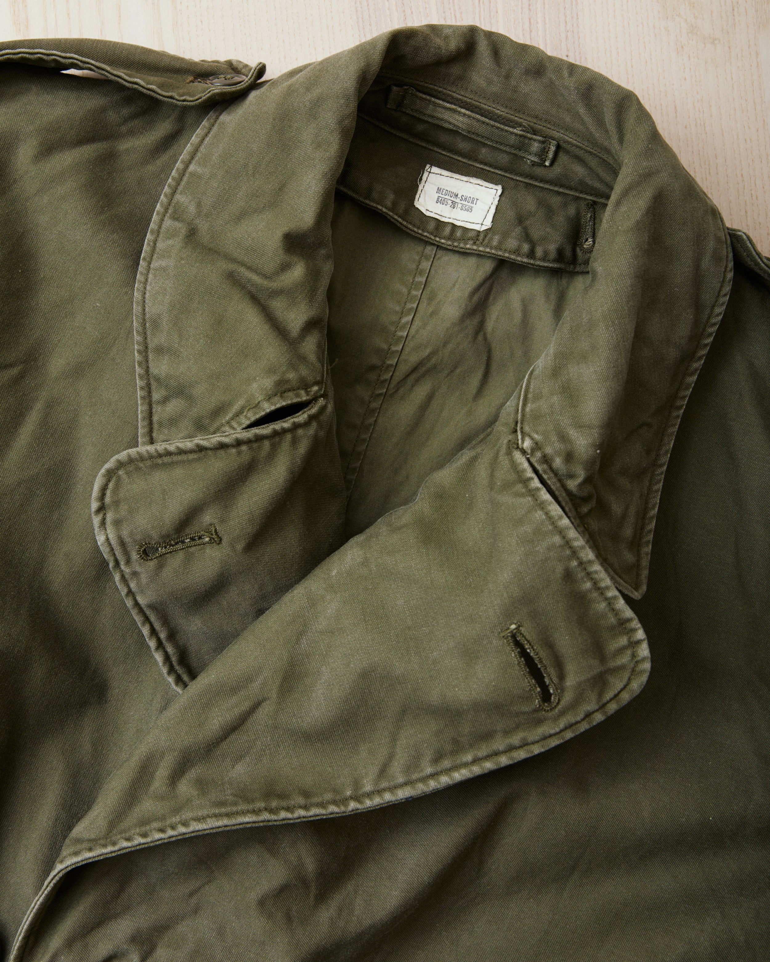 【Ameri vintage】ARMY POCKET LONG COAT カーキ Vintage 1950's U.S Army M51 Trench Coat Size Medium Short – Second