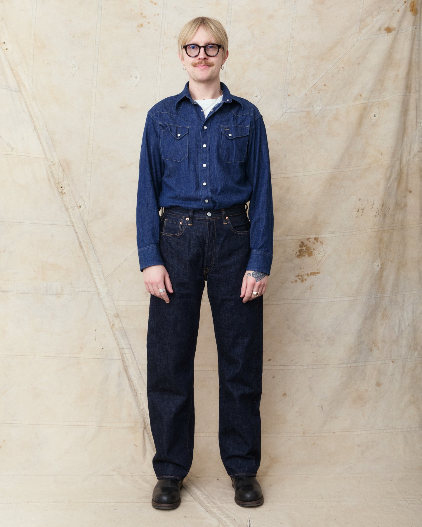 Fullcount 0105W Wide Indigo Denim