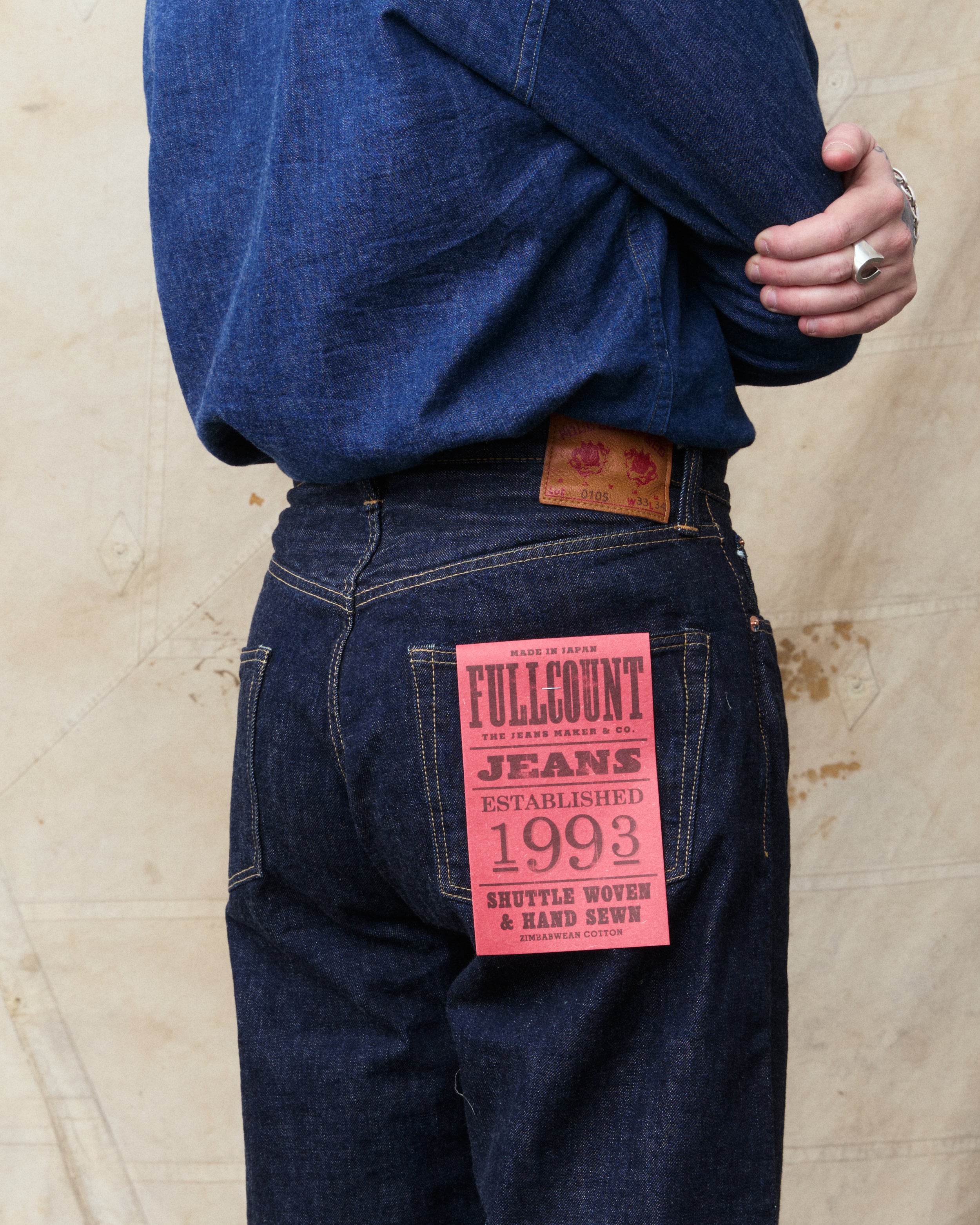 Fullcount 0105W 13.7oz Wide Indigo Denim – Second Sunrise
