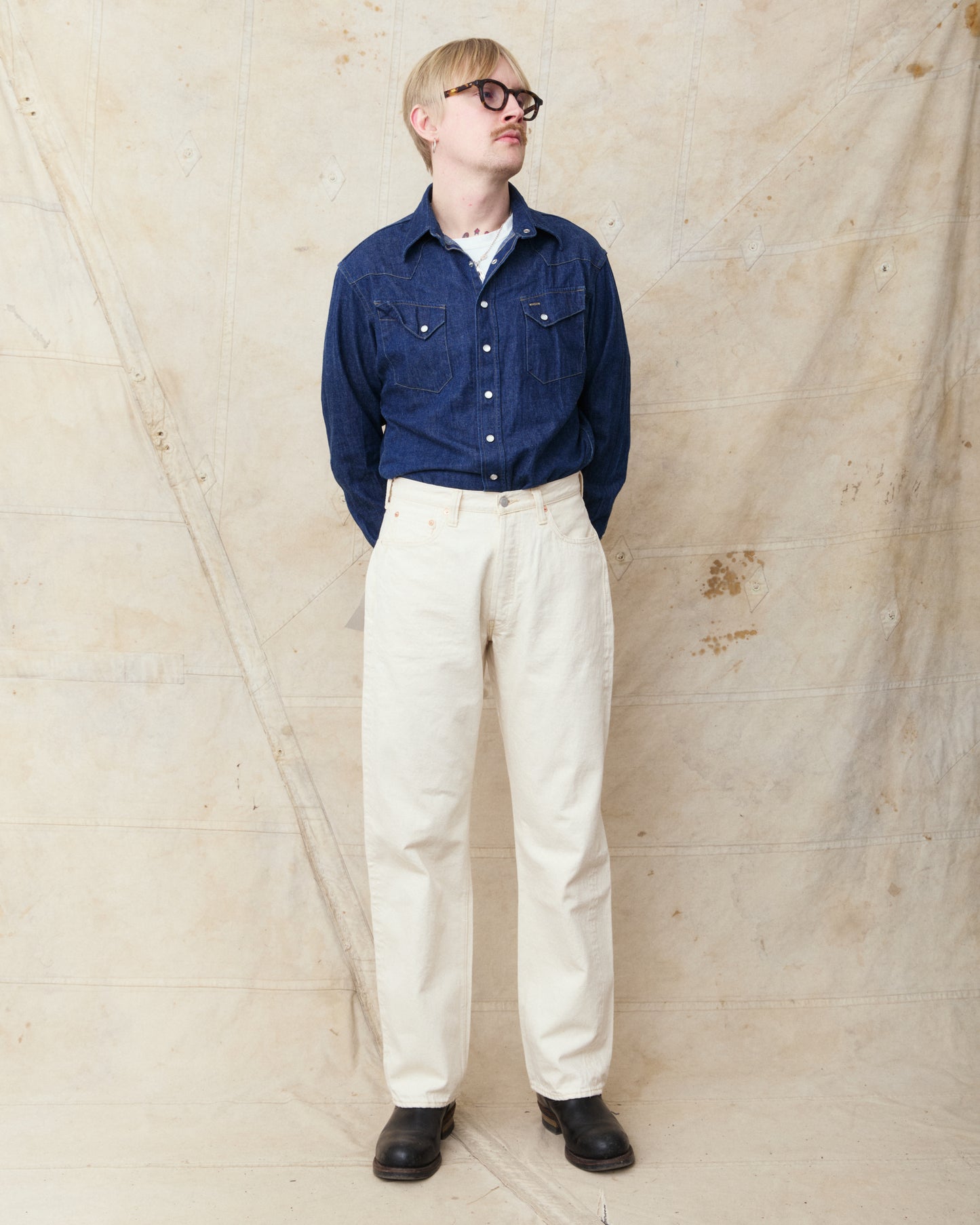 Fullcount 0105EC Wide Ecru Selvedge Denim