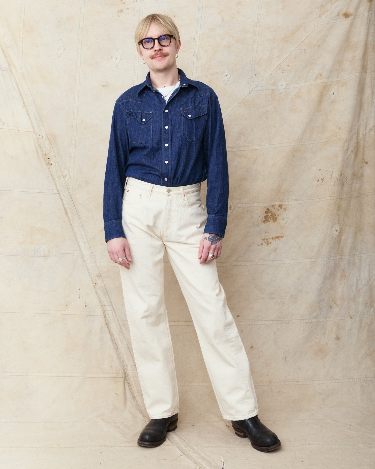 Fullcount 0105EC Wide Ecru Selvedge Denim