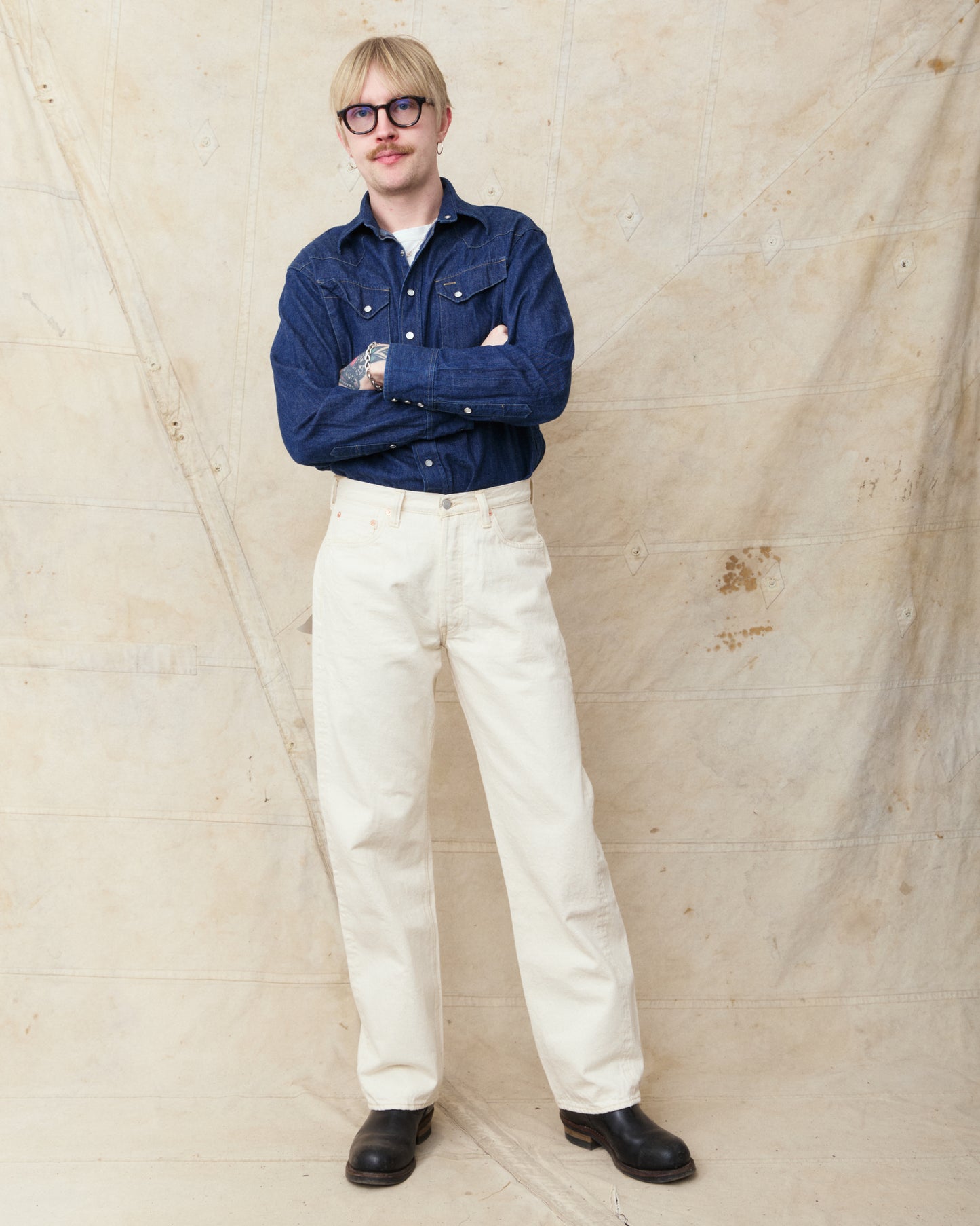 Fullcount 0105EC Wide Ecru Selvedge Denim