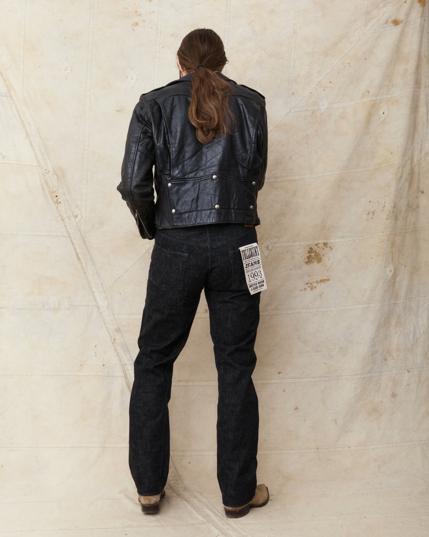 Fullcount 1101BK Straight Black Selvedge Denim