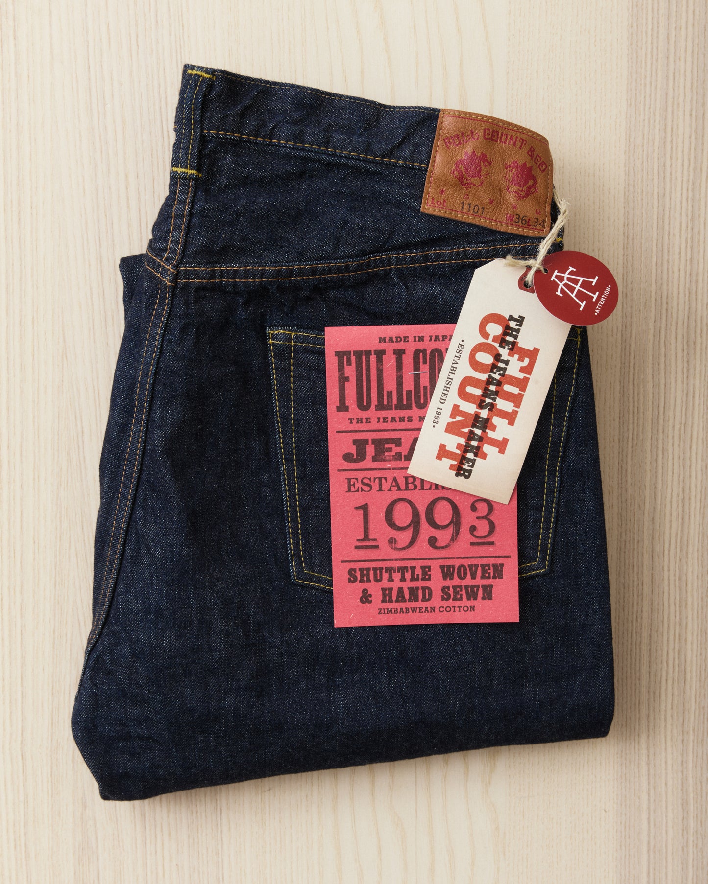 Fullcount 1101W Indigo Straight Denim