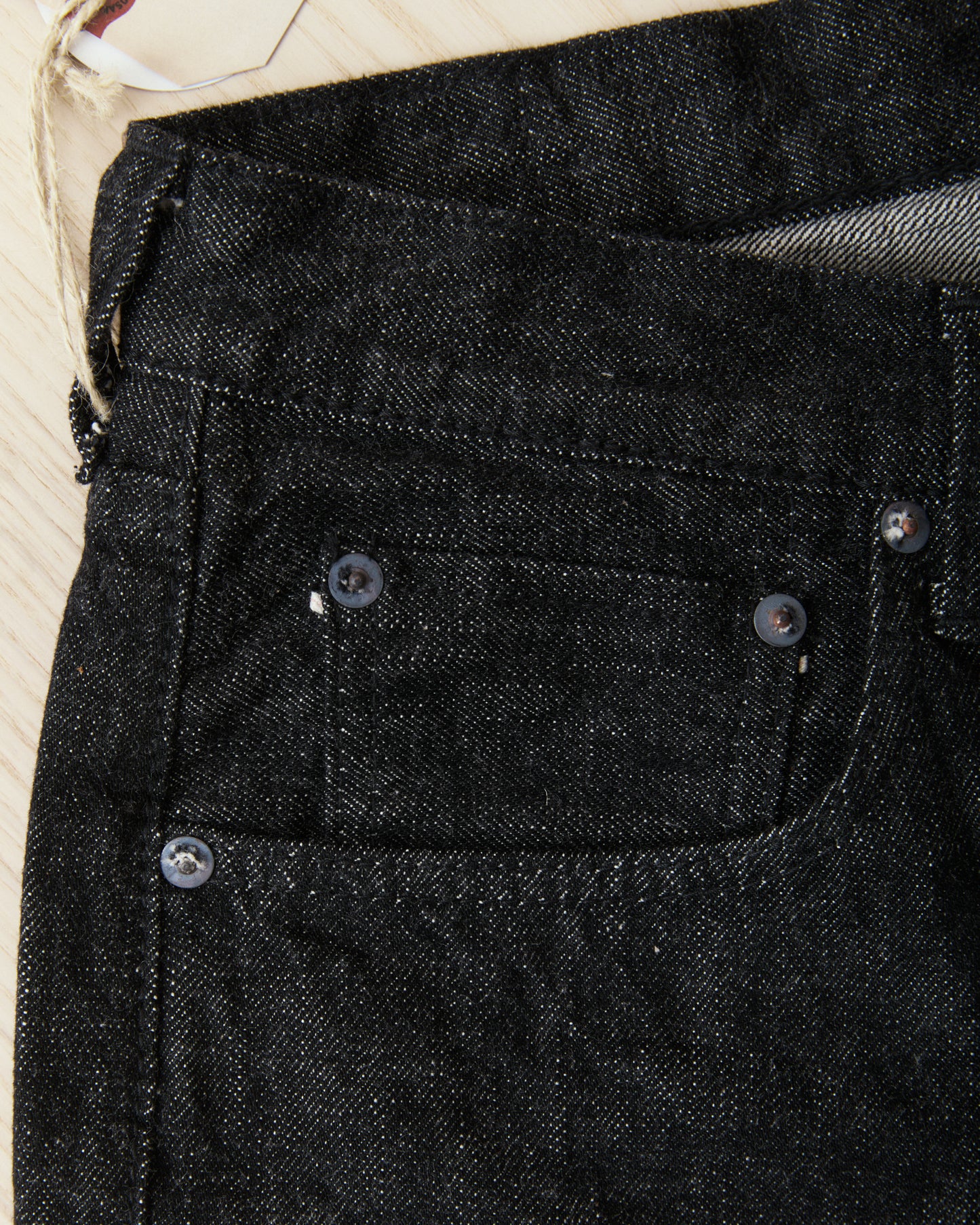 Fullcount 1101BK Straight Black Selvedge Denim