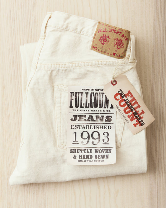 Fullcount 0105EC Wide Ecru Selvedge Denim