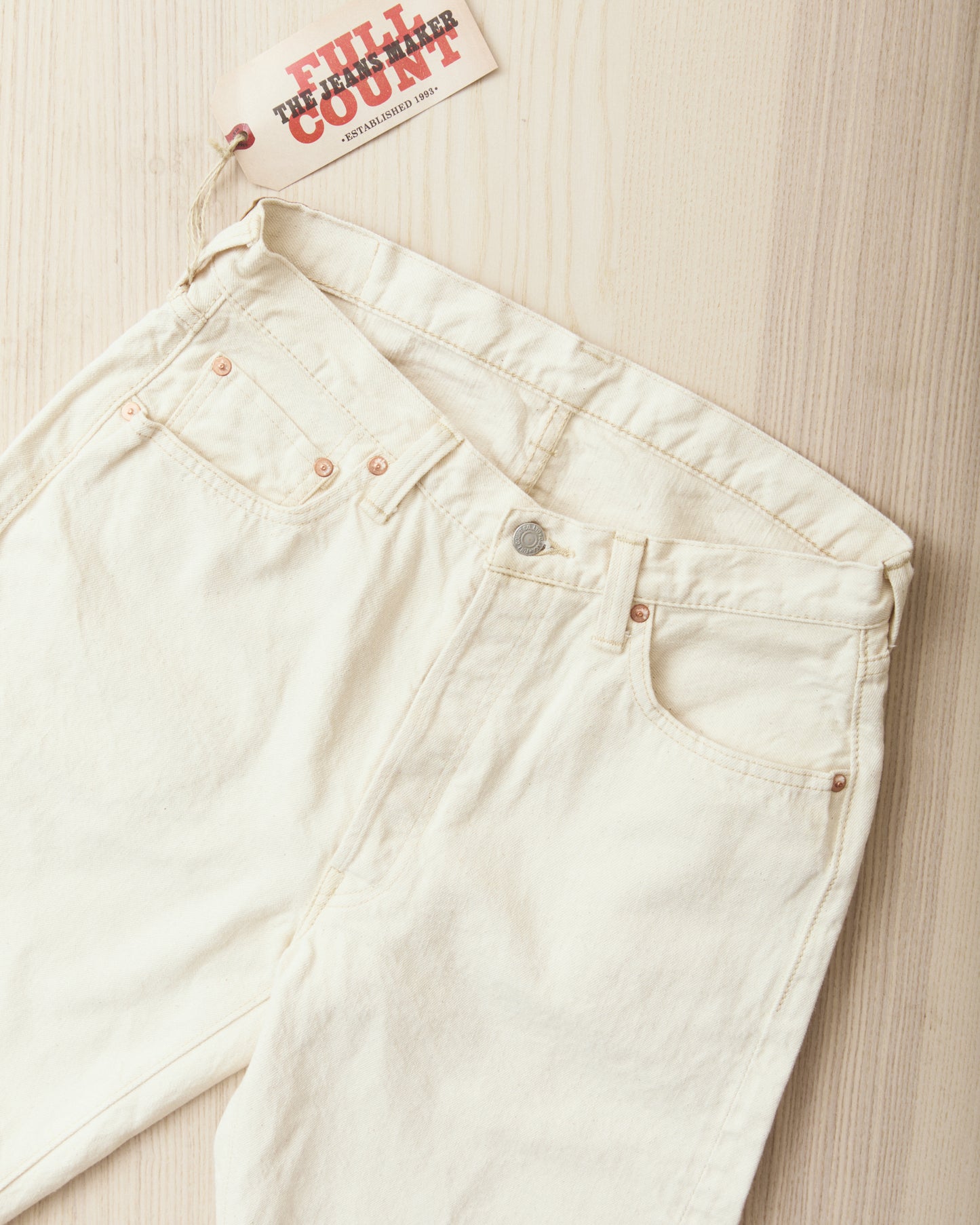 Fullcount 0105EC Wide Ecru Selvedge Denim