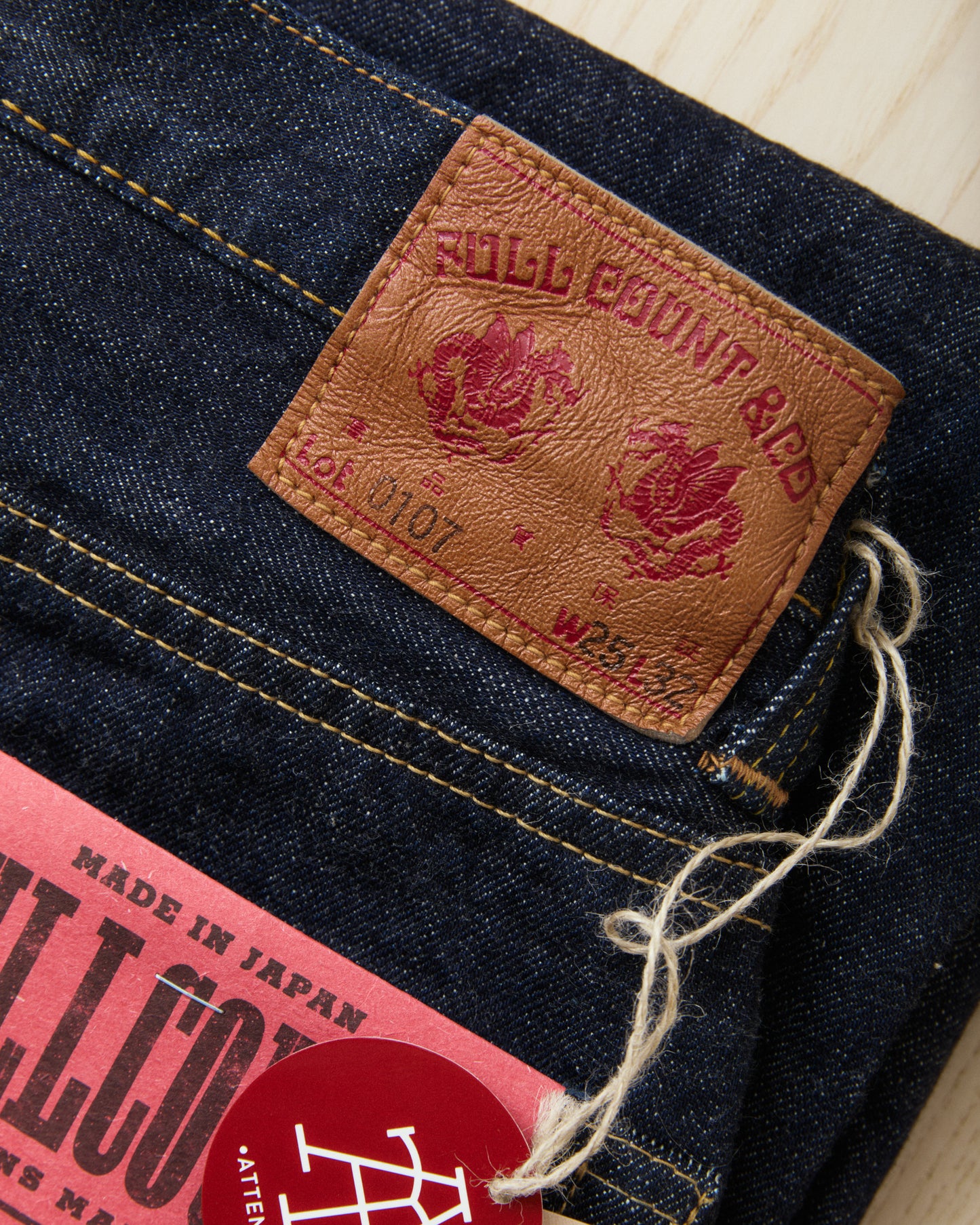 Fullcount 0107-21 Womens Wide Indigo Straight Monroe Denim